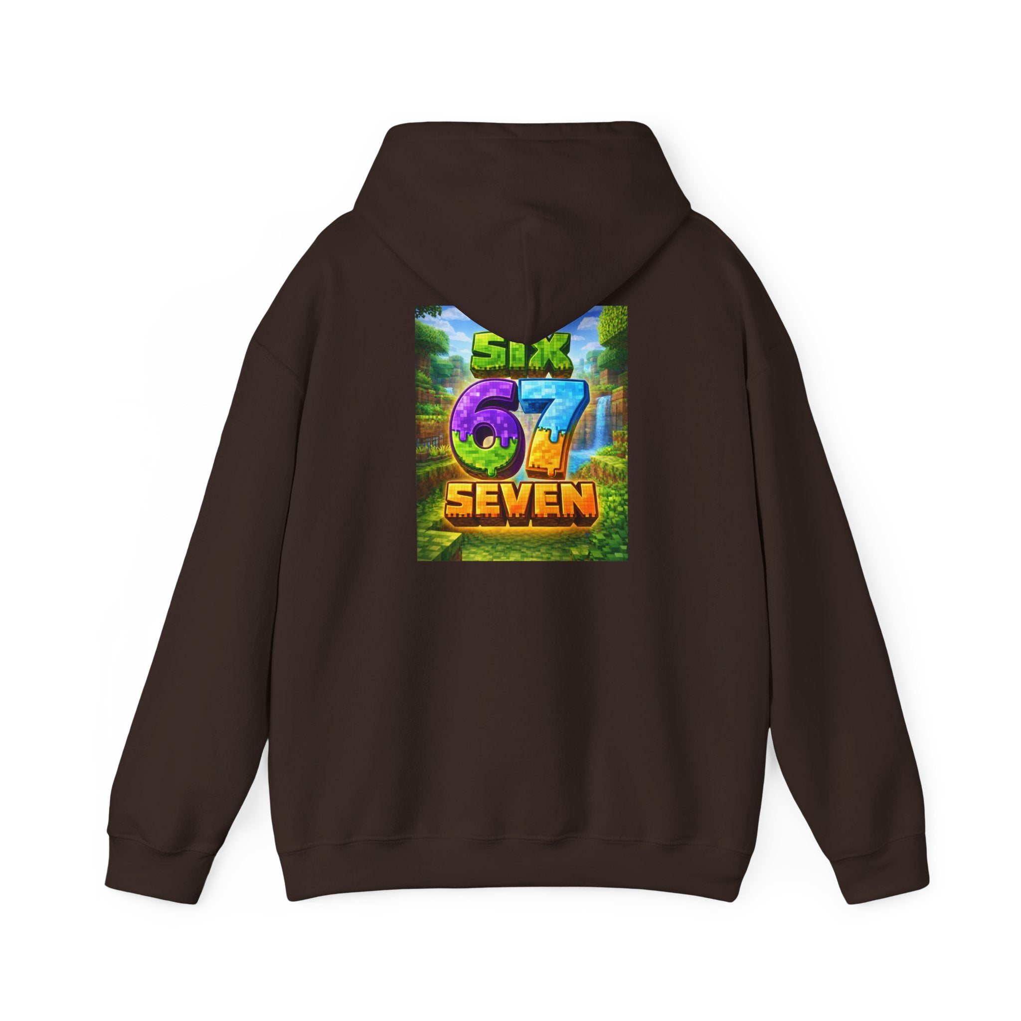 Hoodie — Colorful "Six 67 Seven" Graphic Hoodie (Gaming/Nature Vibe)
