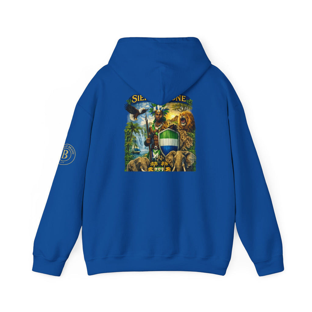 Spirit of Sierra Leone Hoodie — African Warrior & National Symbols Sweatshirt