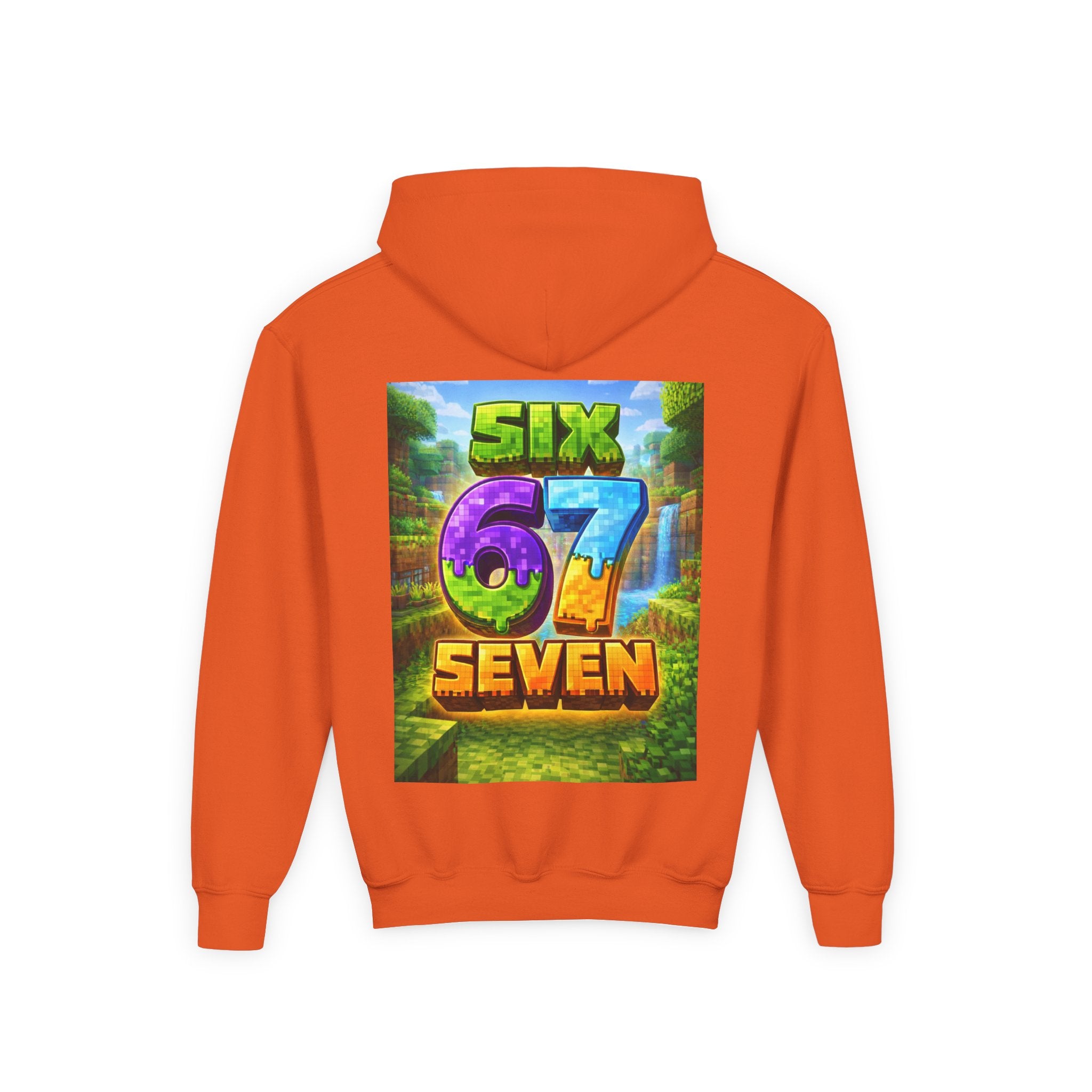 Youth Hoodie — Colorful "Six 67 Seven" Gamer Logo Pullover
