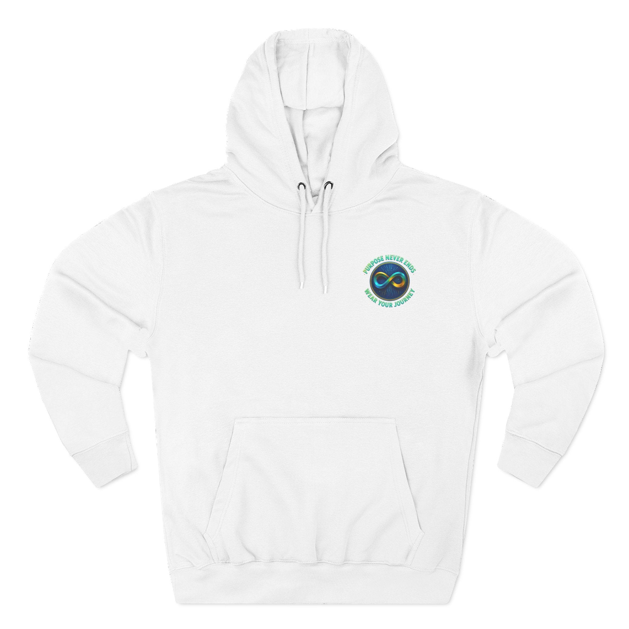 Infinity Emblem Hoodie — "Purpose Never Ends" Inspirational Fleece Hoodie- The Blay Brand