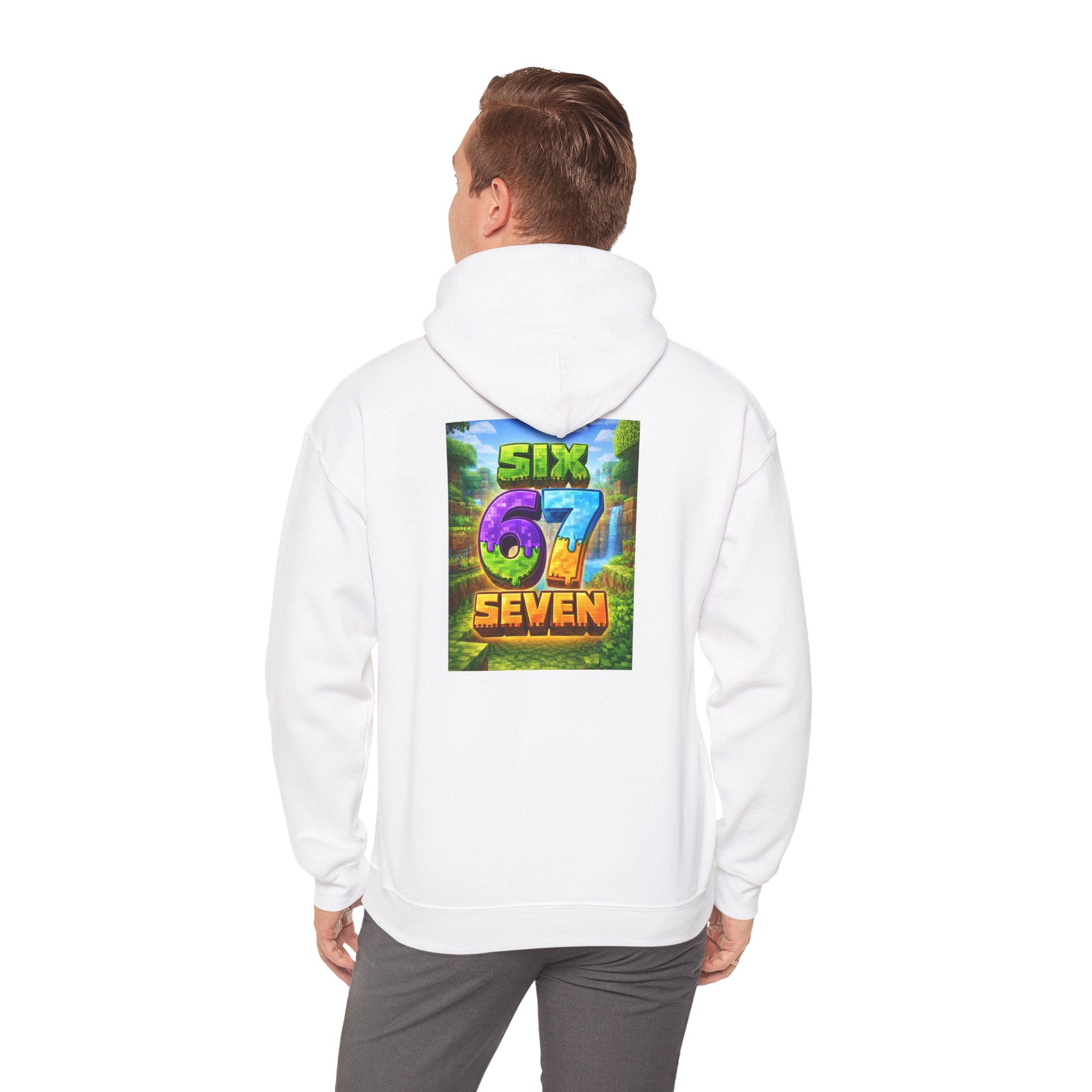 Hoodie — Colorful "Six 67 Seven" Graphic Hoodie (Gaming/Nature Vibe)