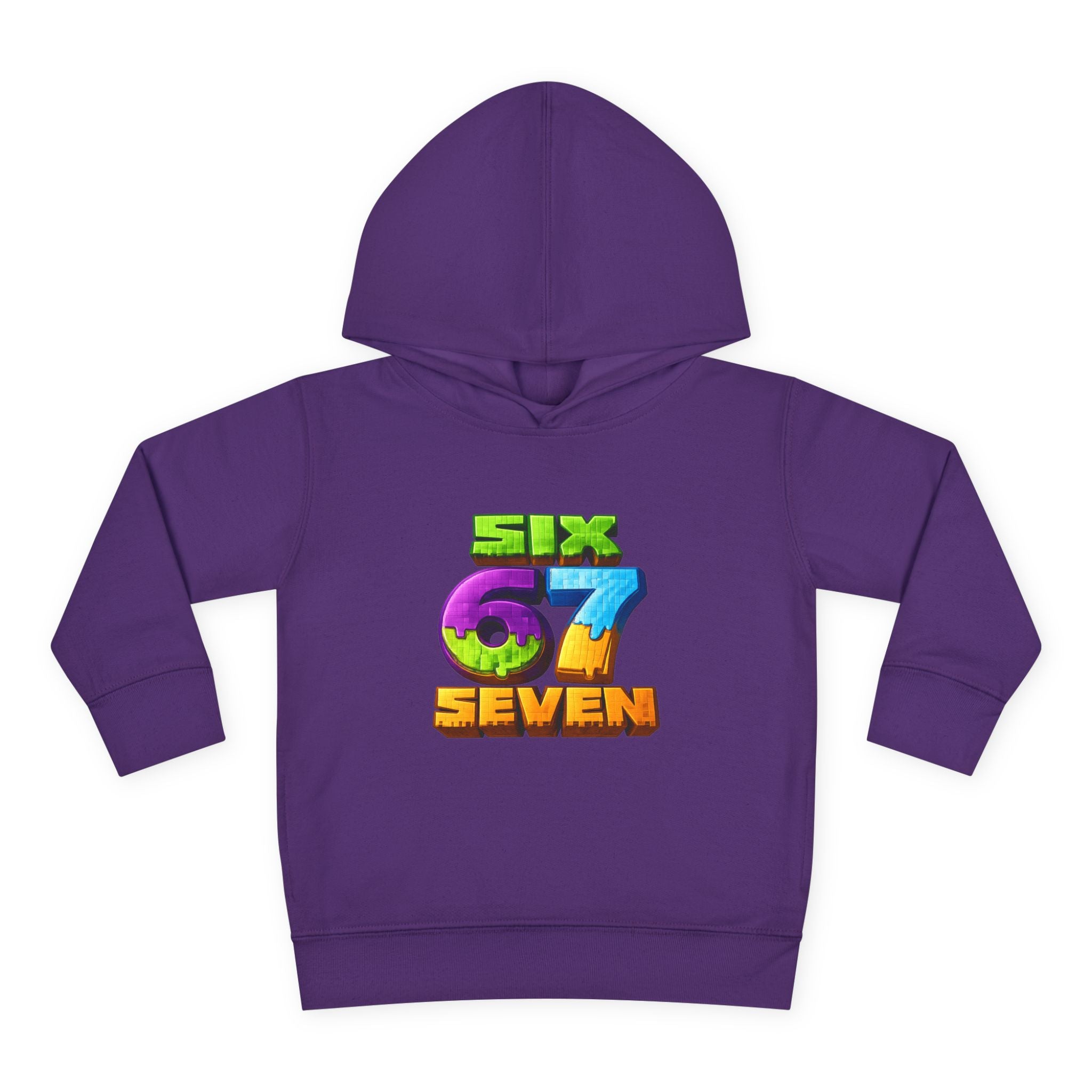 Toddler Hoodie — Colorful "Six 7 Seven" Gaming Style Pullover