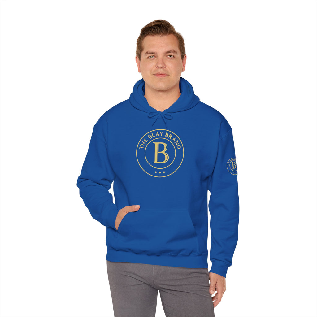 Hoodie — Minimalist Gold Monogram “B” Logo Pullover