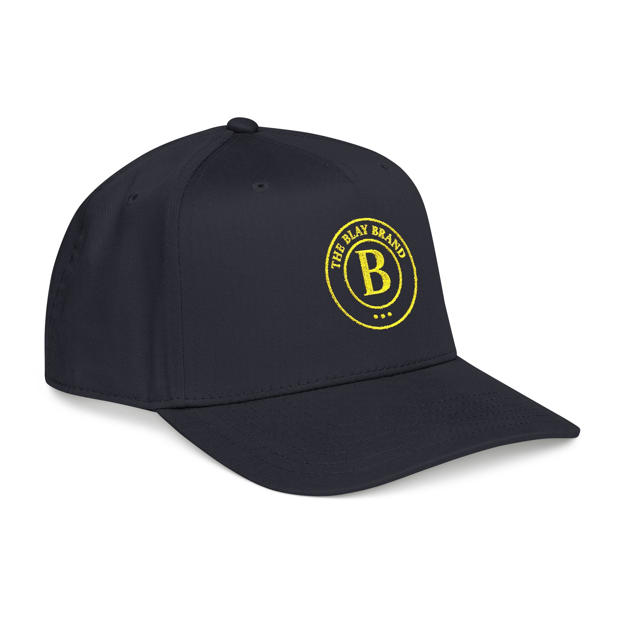 The Blay Brand Signature  Baseball Cap — Vintage Gold Monogram Logo Hat