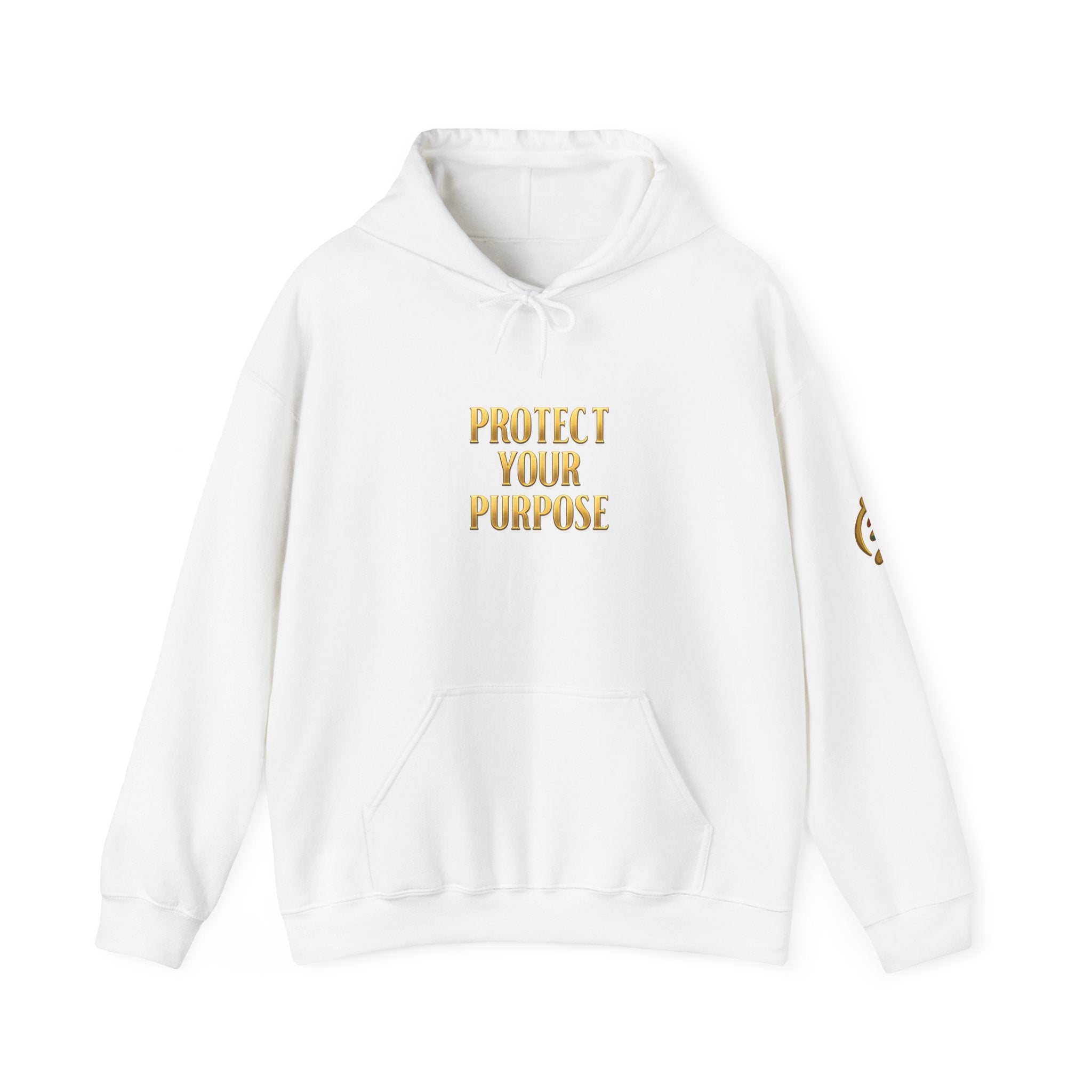 Gye Nyame 'Protect Your Purpose' Hoodie — Motivational Protection Logo 2026