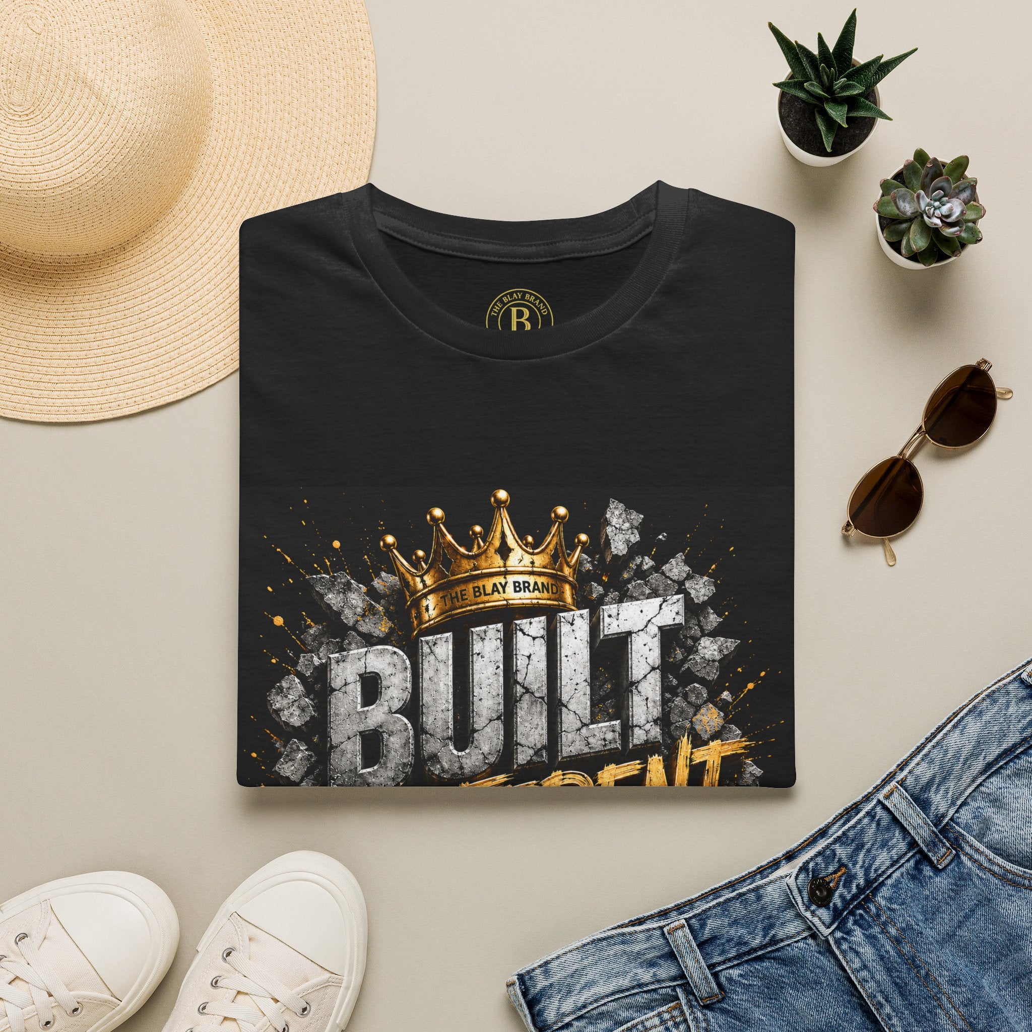 Built Different Tee — Crown Graphic Motivational T‑Shirt