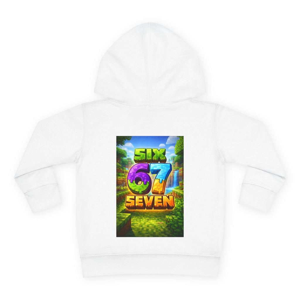 Toddler Hoodie — Colorful "Six 7 Seven" Gaming Style Pullover
