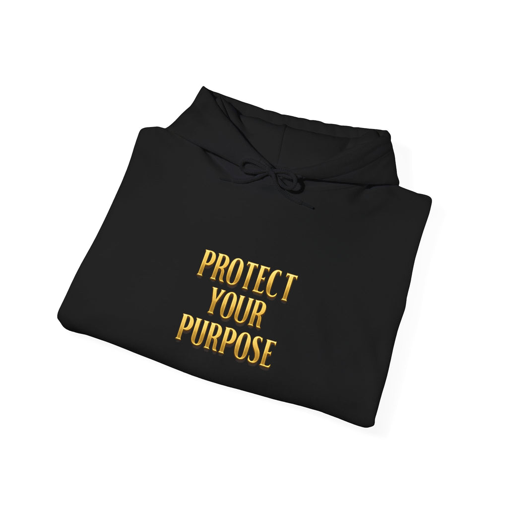Gye Nyame 'Protect Your Purpose' Hoodie — Motivational Protection Logo 2026