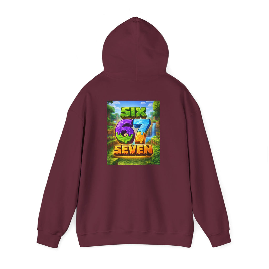 Hoodie — Colorful "Six 67 Seven" Graphic Hoodie (Gaming/Nature Vibe)
