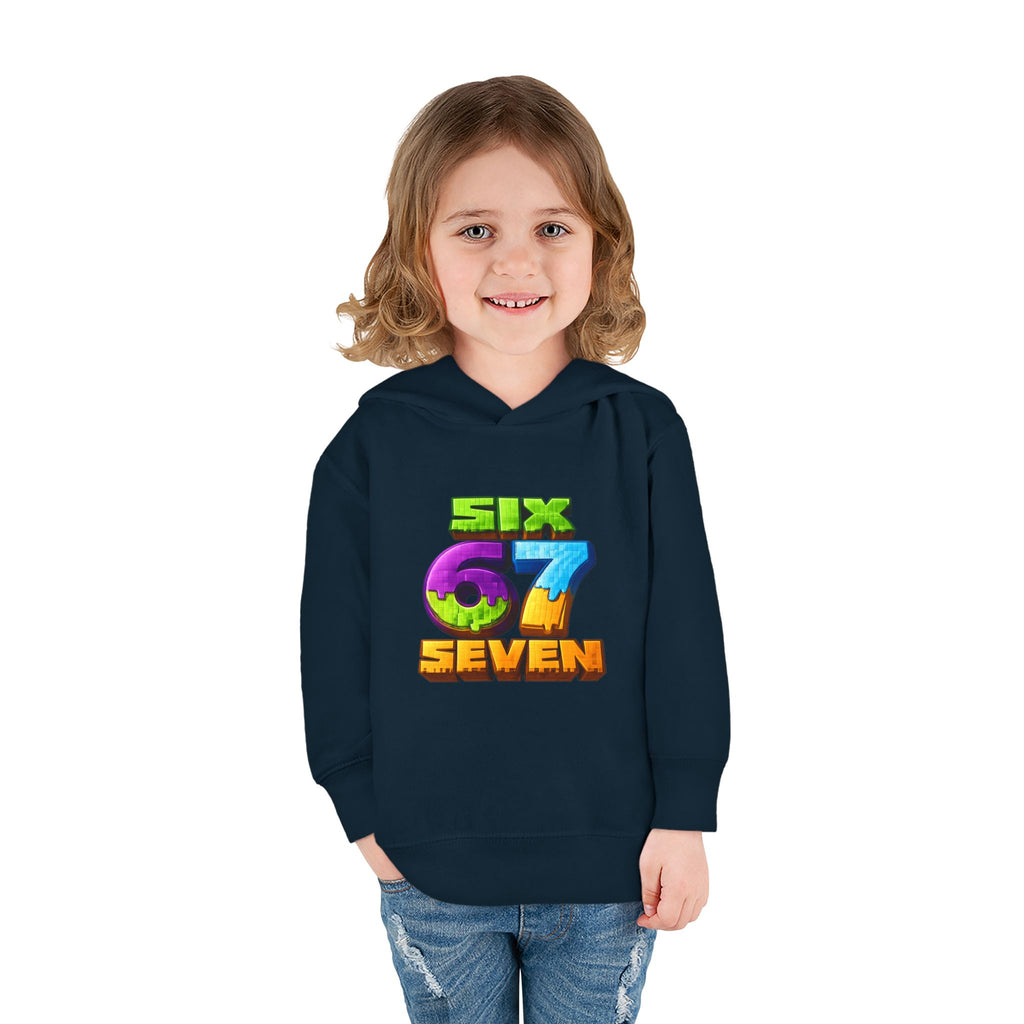 Toddler Hoodie — Colorful "Six 7 Seven" Gaming Style Pullover