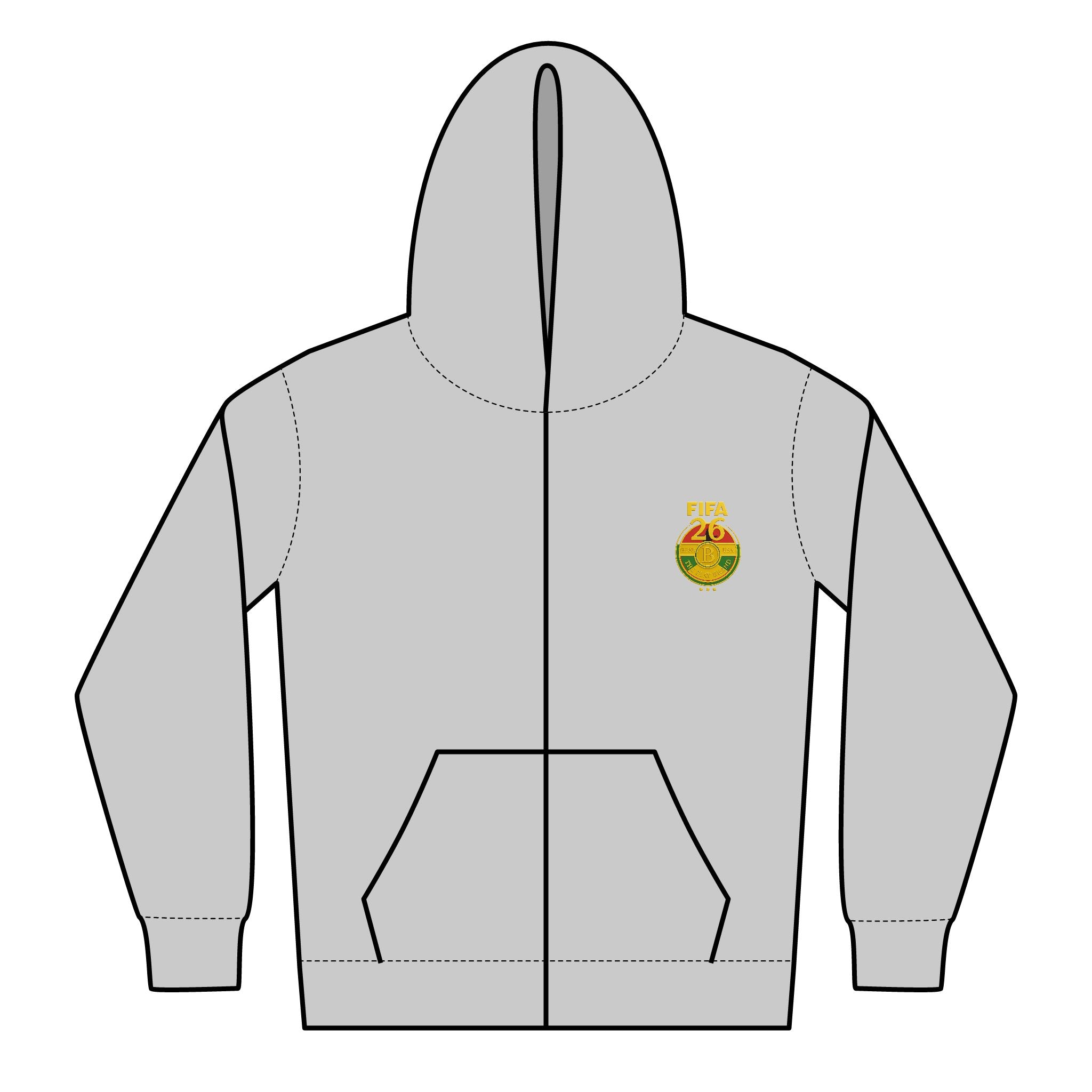 Youth Hoodie - FIFA 26 Badge Soccer Zip-Up Hoodie - The Blay Brand