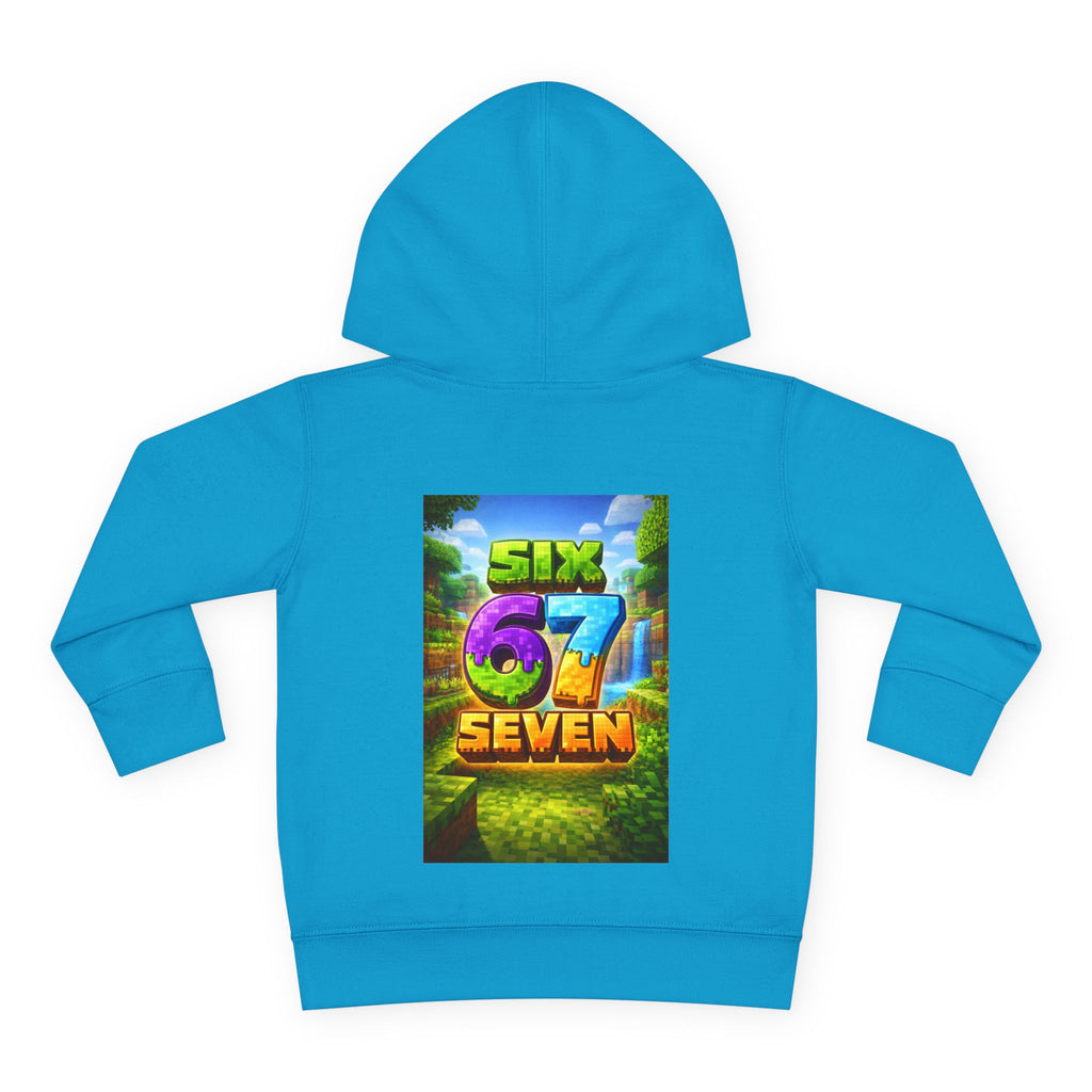 Toddler Hoodie — Colorful "Six 7 Seven" Gaming Style Pullover