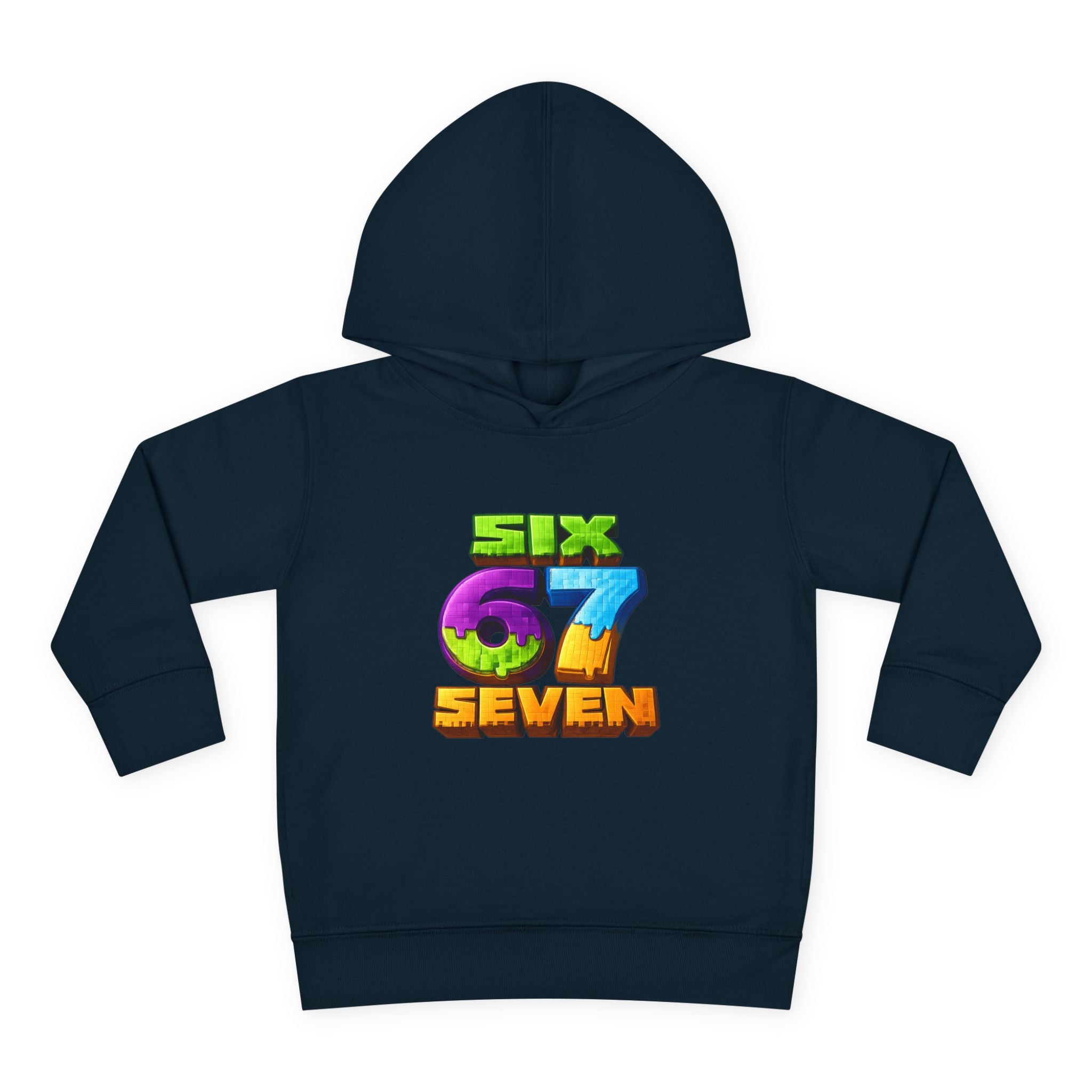 Toddler Hoodie — Colorful "Six 7 Seven" Gaming Style Pullover