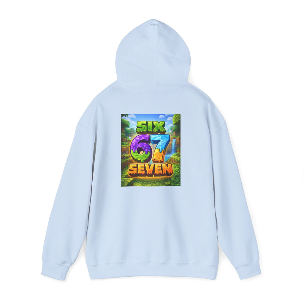 Hoodie — Colorful "Six 67 Seven" Graphic Hoodie (Gaming/Nature Vibe)