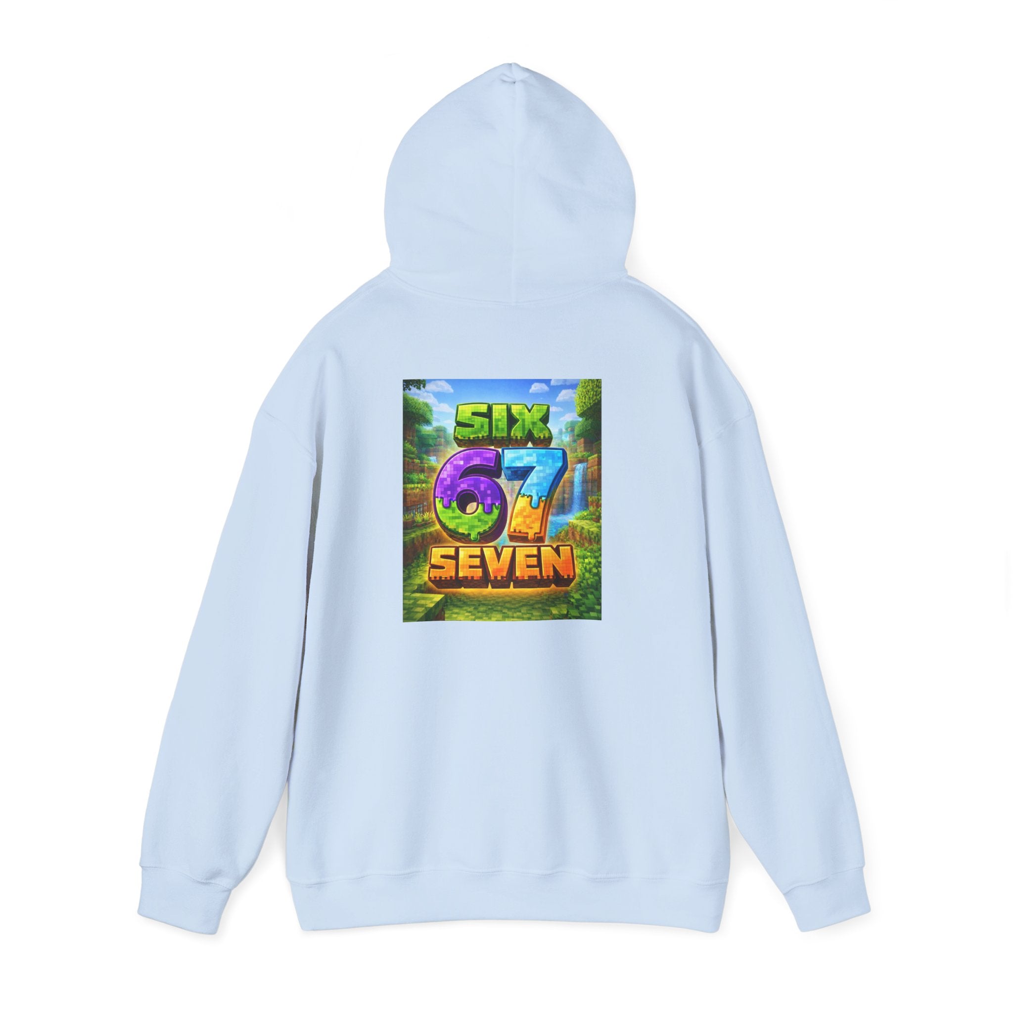 Hoodie — Colorful "Six 67 Seven" Graphic Hoodie (Gaming/Nature Vibe)