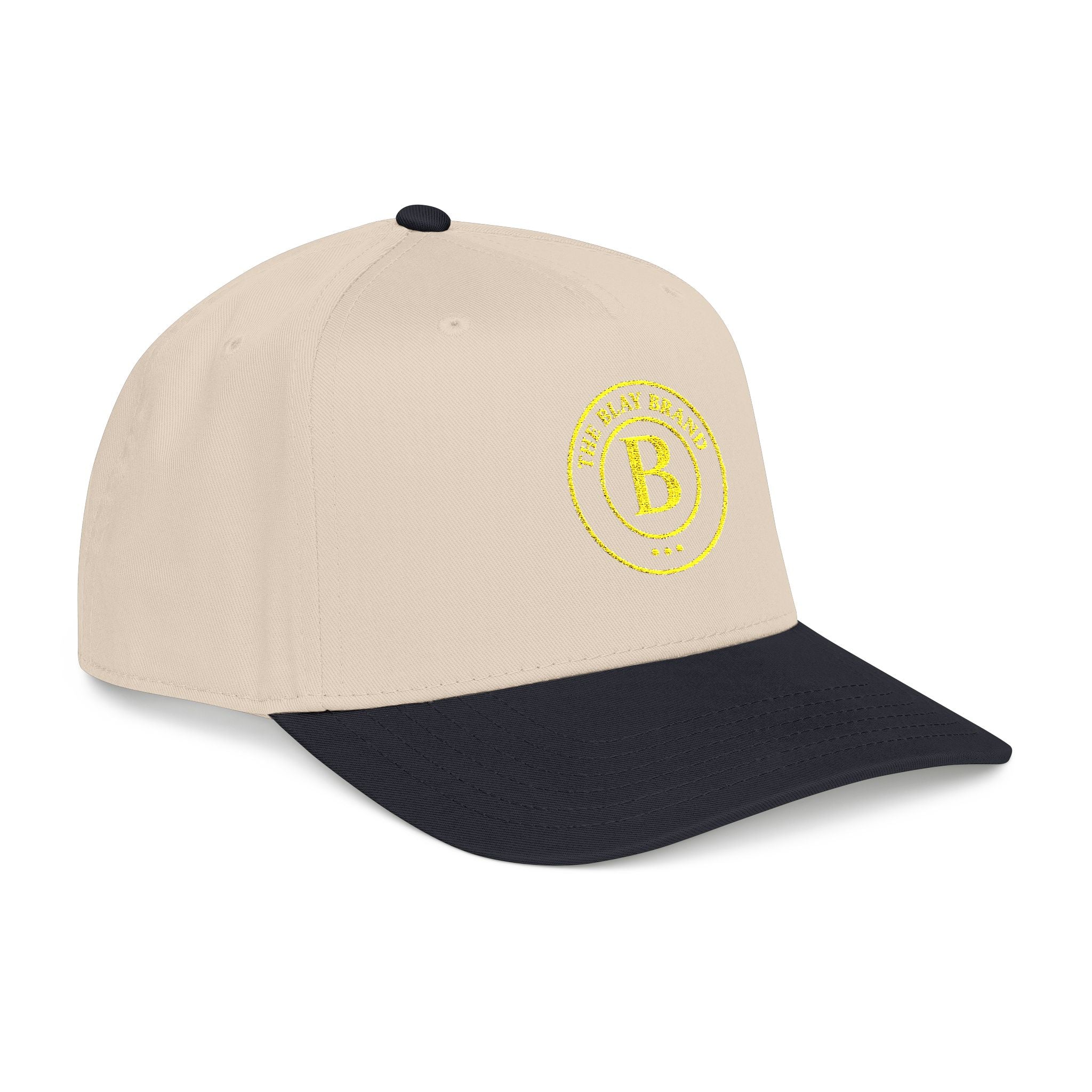 The Blay Brand Signature  Baseball Cap — Vintage Gold Monogram Logo Hat
