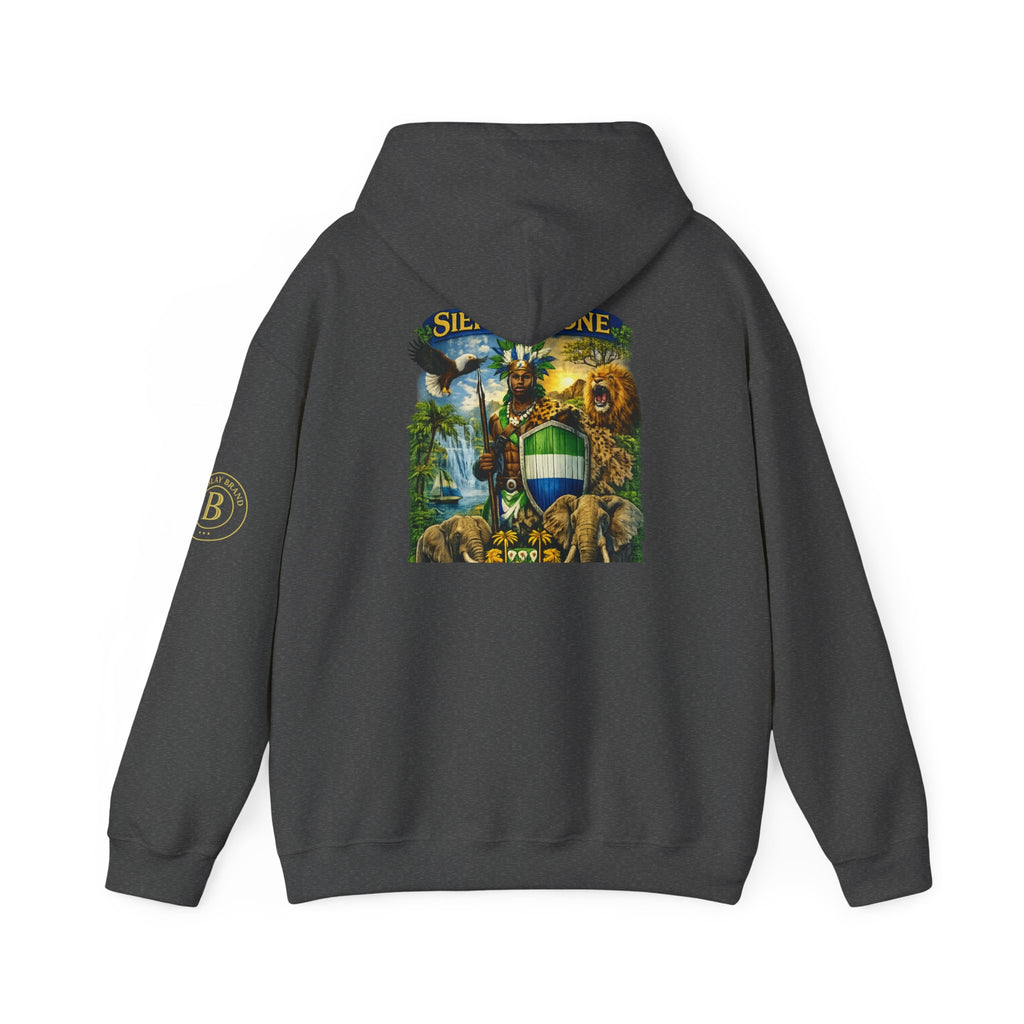 Spirit of Sierra Leone Hoodie — African Warrior & National Symbols Sweatshirt