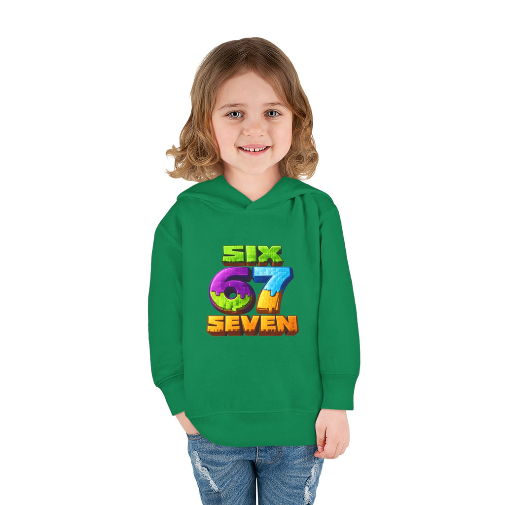 Toddler Hoodie — Colorful "Six 7 Seven" Gaming Style Pullover