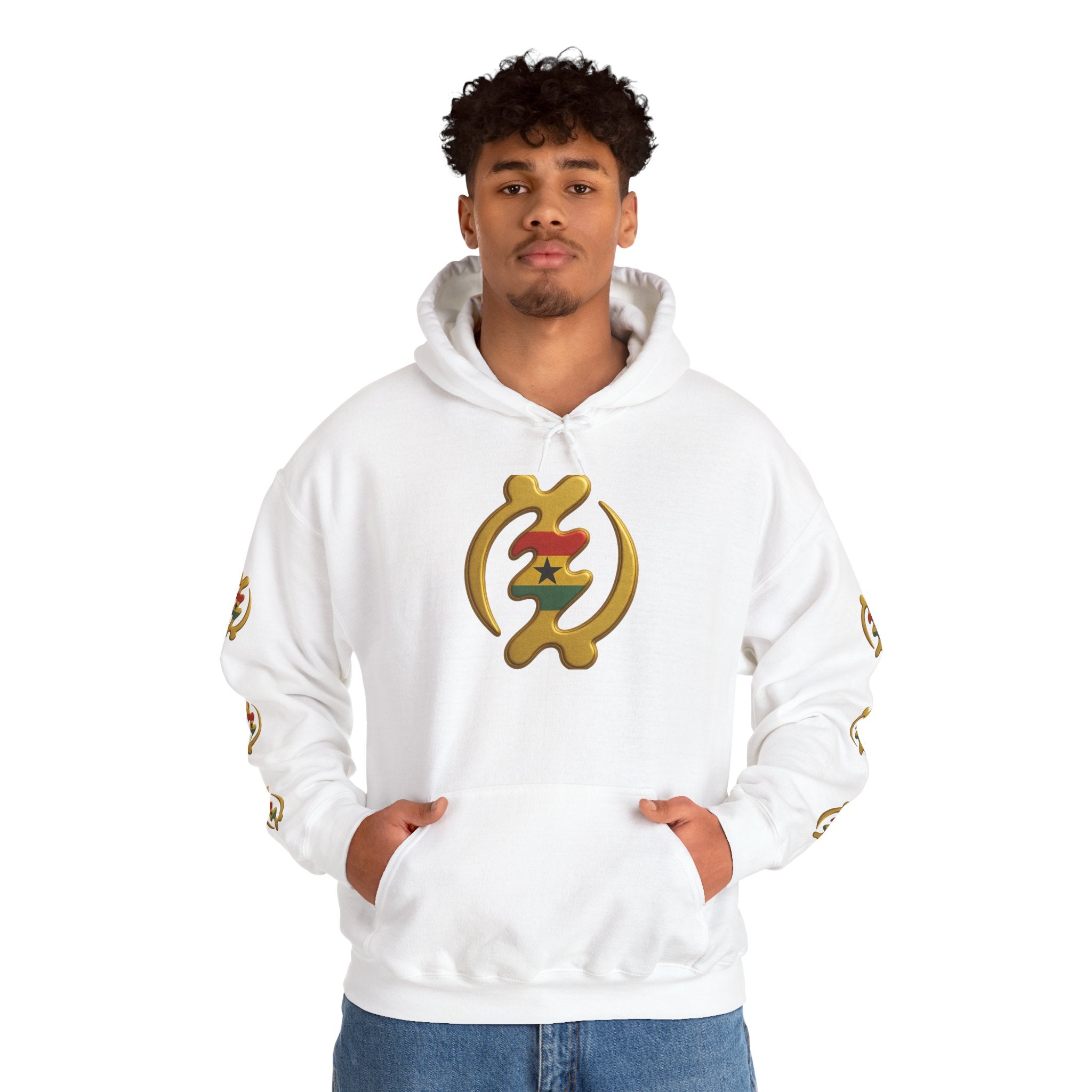 Gye Nyame Hoodie — Adinkra Symbol of Divine Protection Sweatshirt