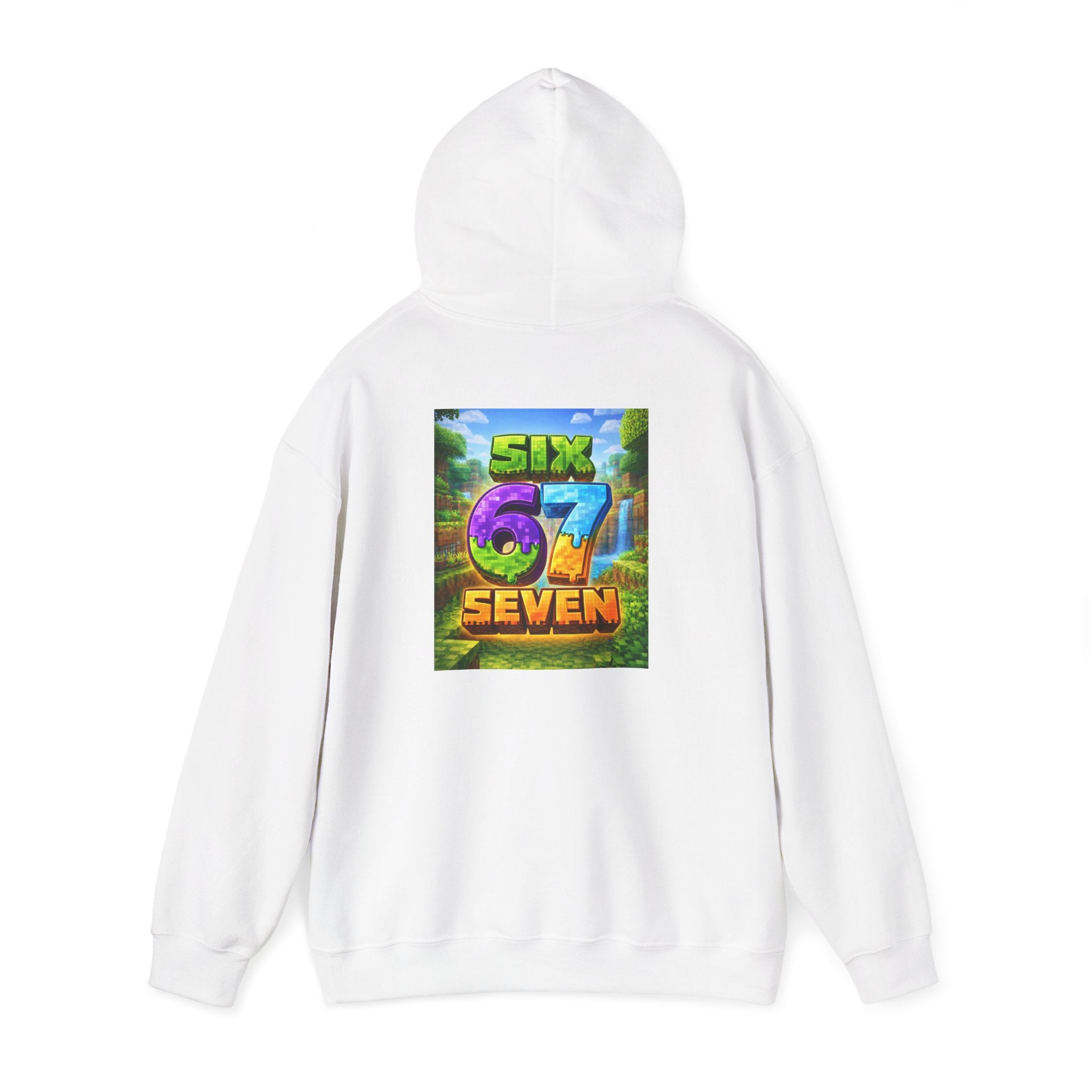 Hoodie — Colorful "Six 67 Seven" Graphic Hoodie (Gaming/Nature Vibe)