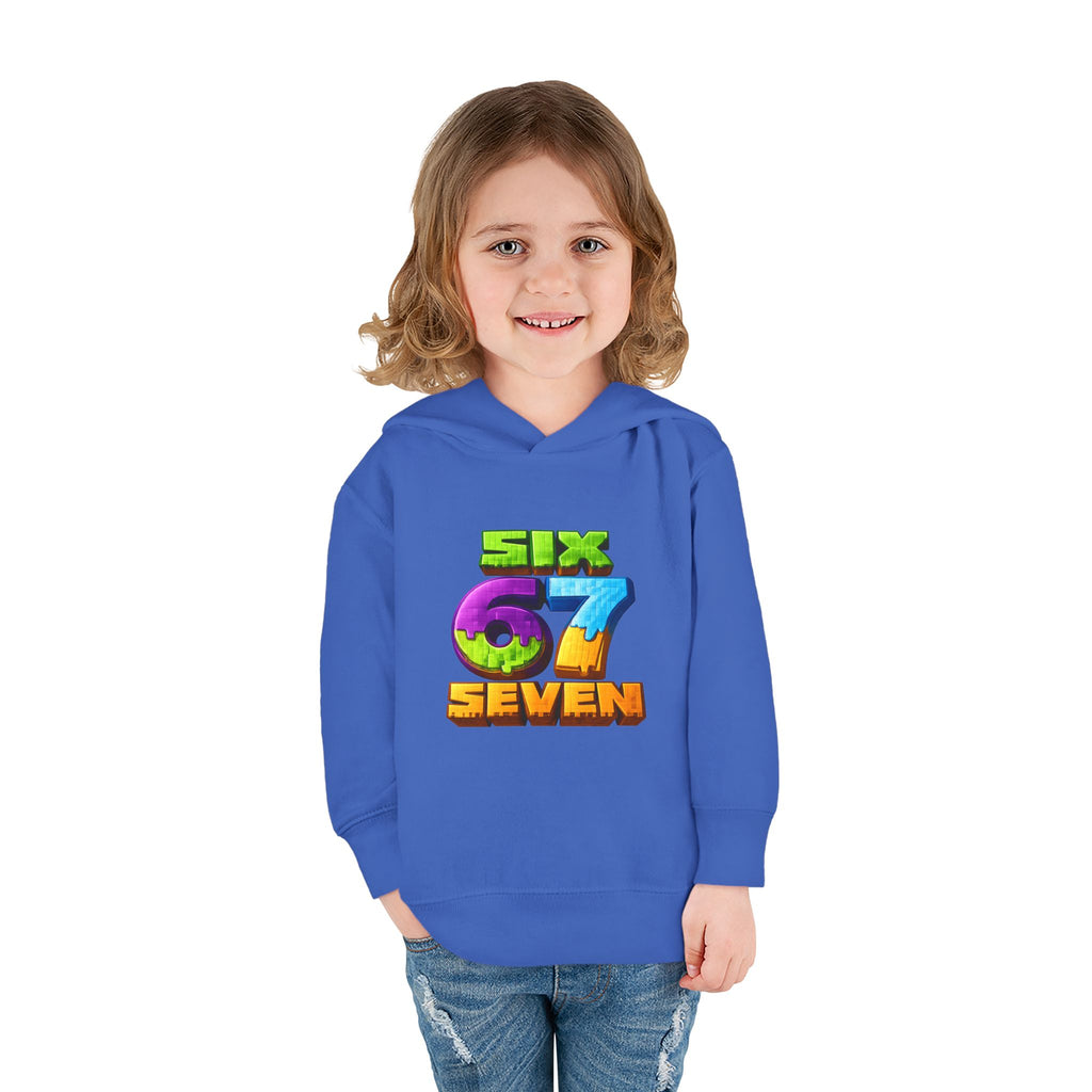 Toddler Hoodie — Colorful "Six 7 Seven" Gaming Style Pullover