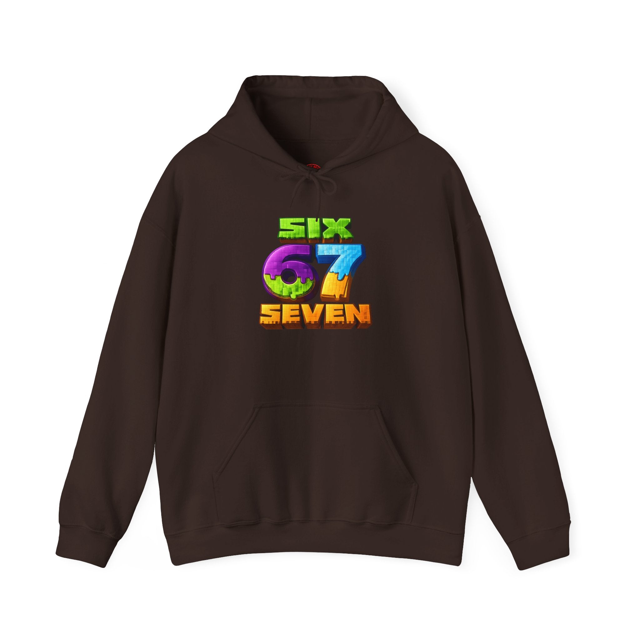 Hoodie — Colorful "Six 67 Seven" Graphic Hoodie (Gaming/Nature Vibe)