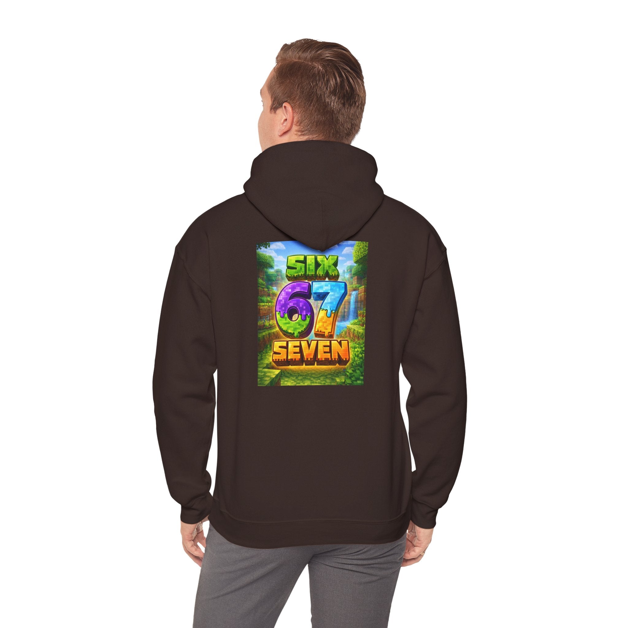 Hoodie — Colorful "Six 67 Seven" Graphic Hoodie (Gaming/Nature Vibe)