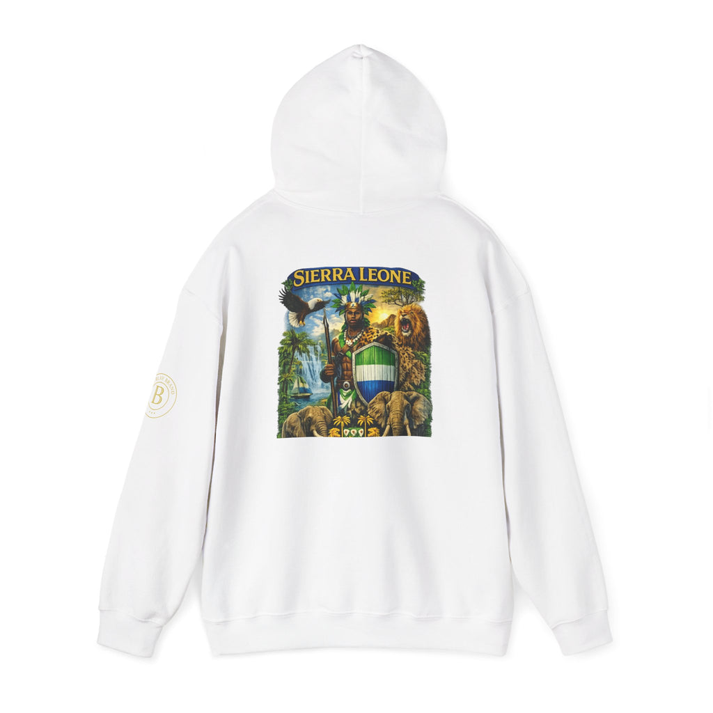 Spirit of Sierra Leone Hoodie — African Warrior & National Symbols Sweatshirt