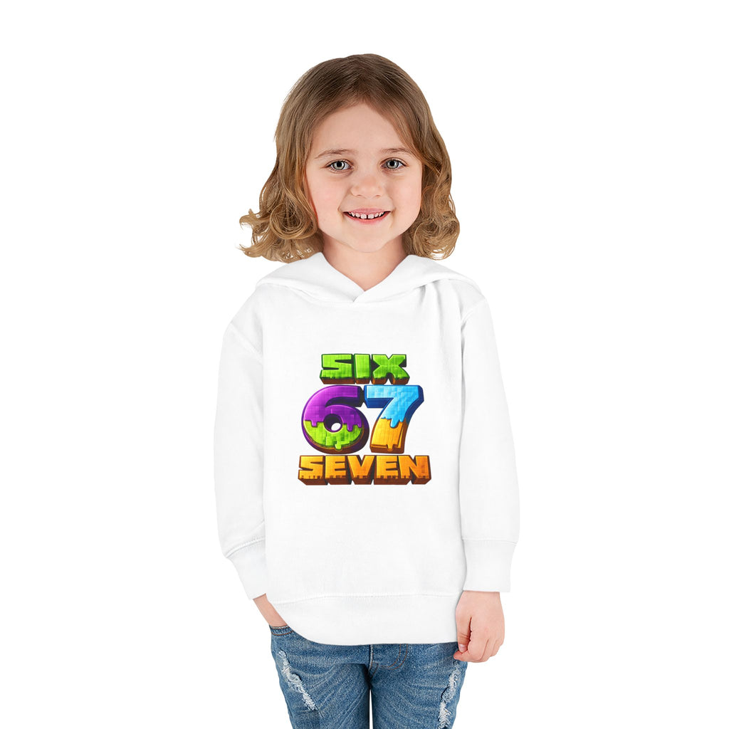 Toddler Hoodie — Colorful "Six 7 Seven" Gaming Style Pullover