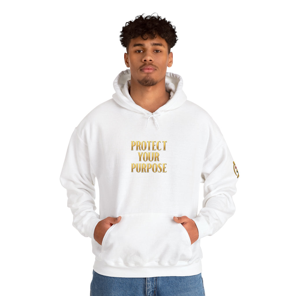 Gye Nyame 'Protect Your Purpose' Hoodie — Motivational Protection Logo 2026