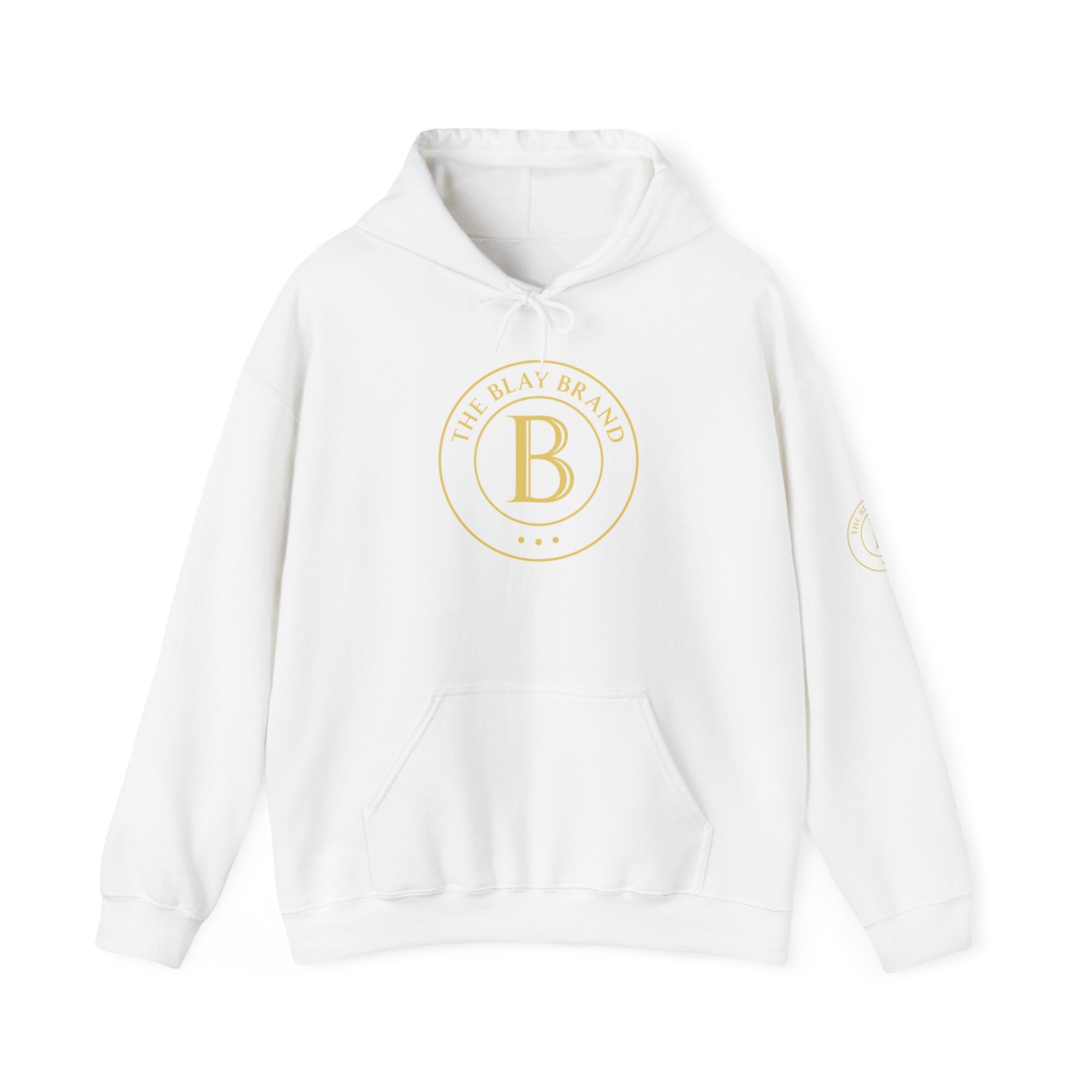 Hoodie — Minimalist Gold Monogram “B” Logo Pullover