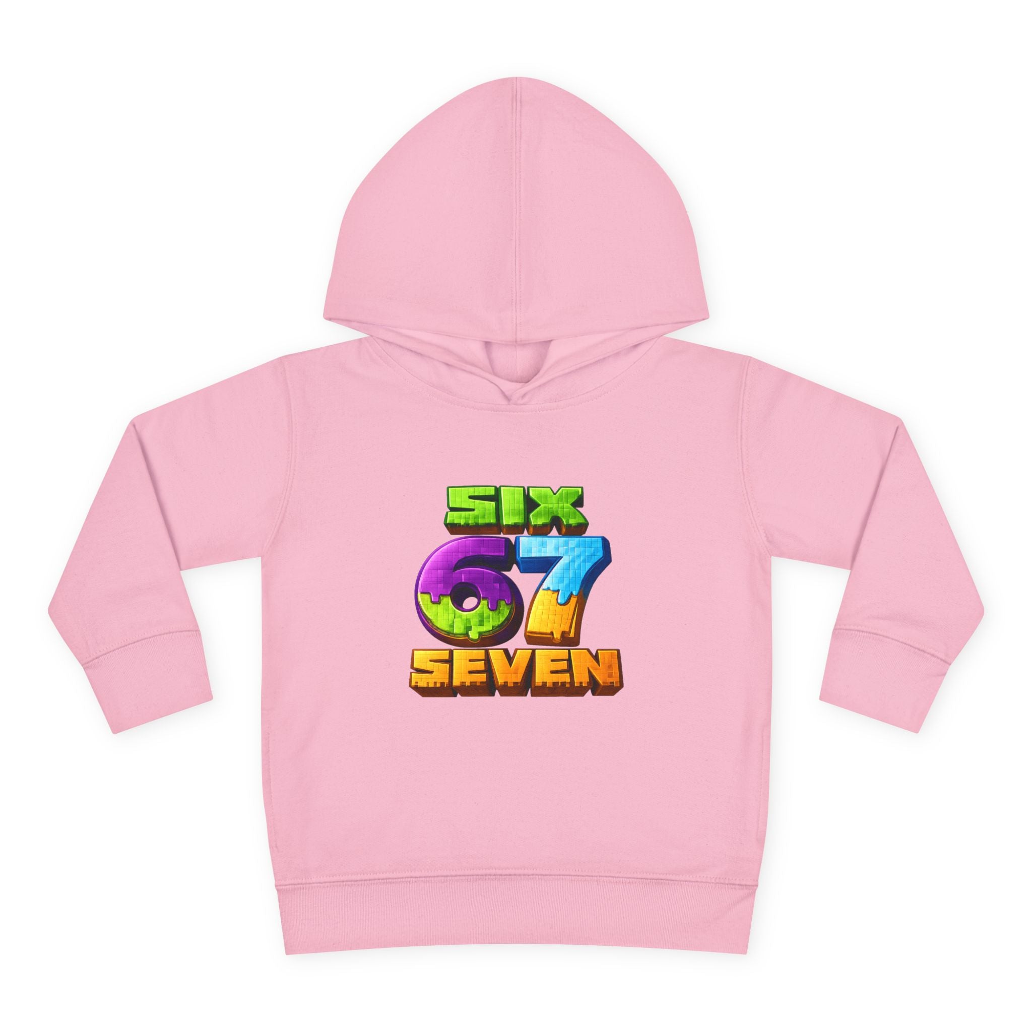Toddler Hoodie — Colorful "Six 7 Seven" Gaming Style Pullover