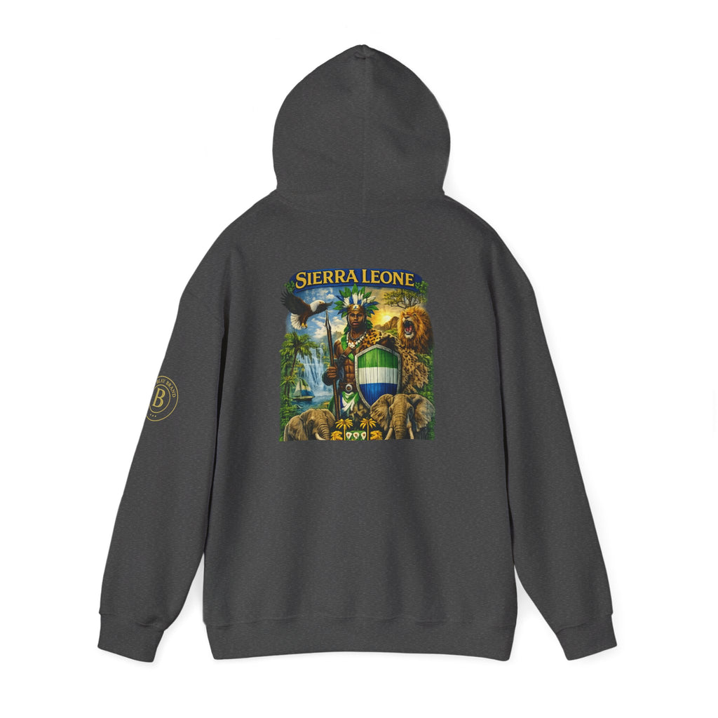Spirit of Sierra Leone Hoodie — African Warrior & National Symbols Sweatshirt