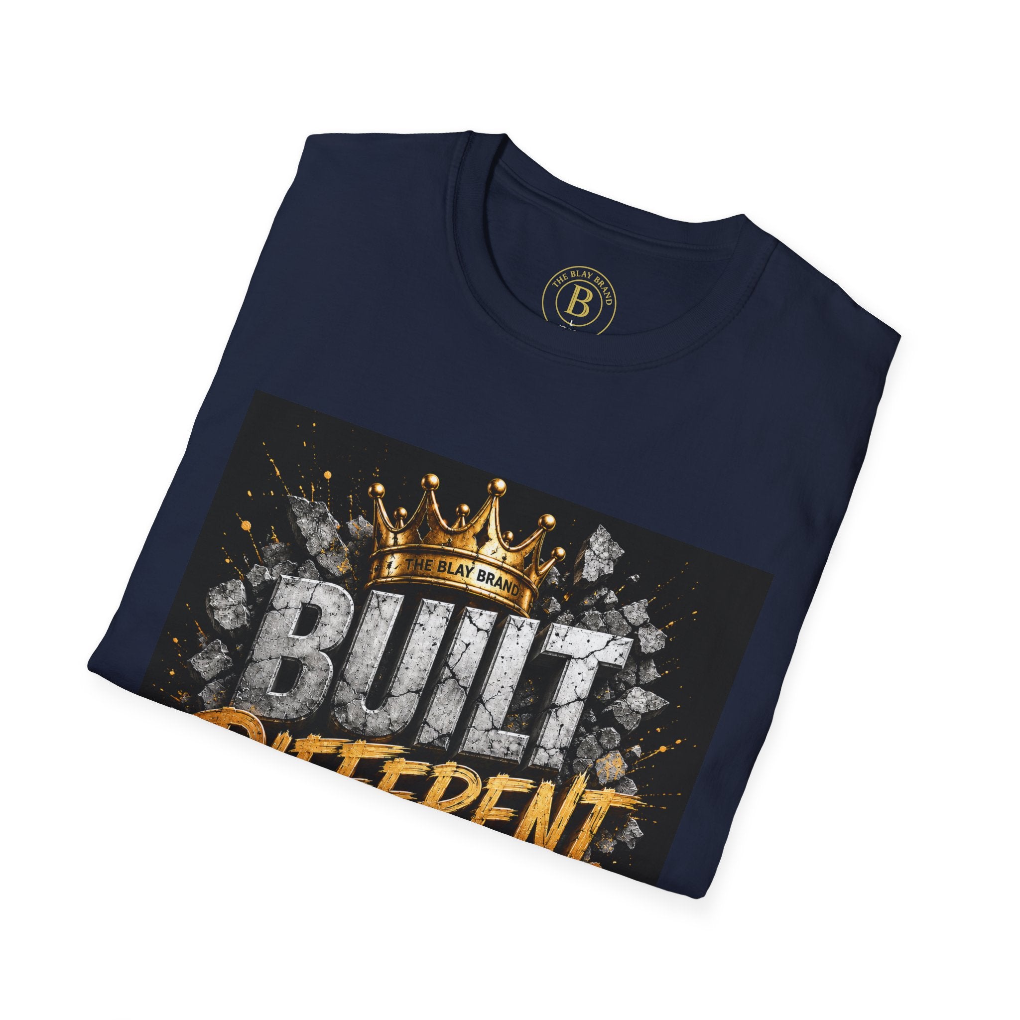 Built Different Tee — Crown Graphic Motivational T‑Shirt