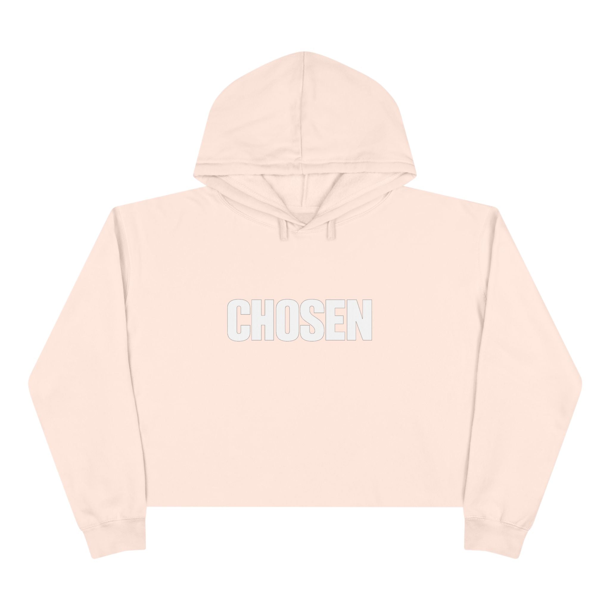 Chosen- Crop Hoodie — Inspirational Christian Streetwear