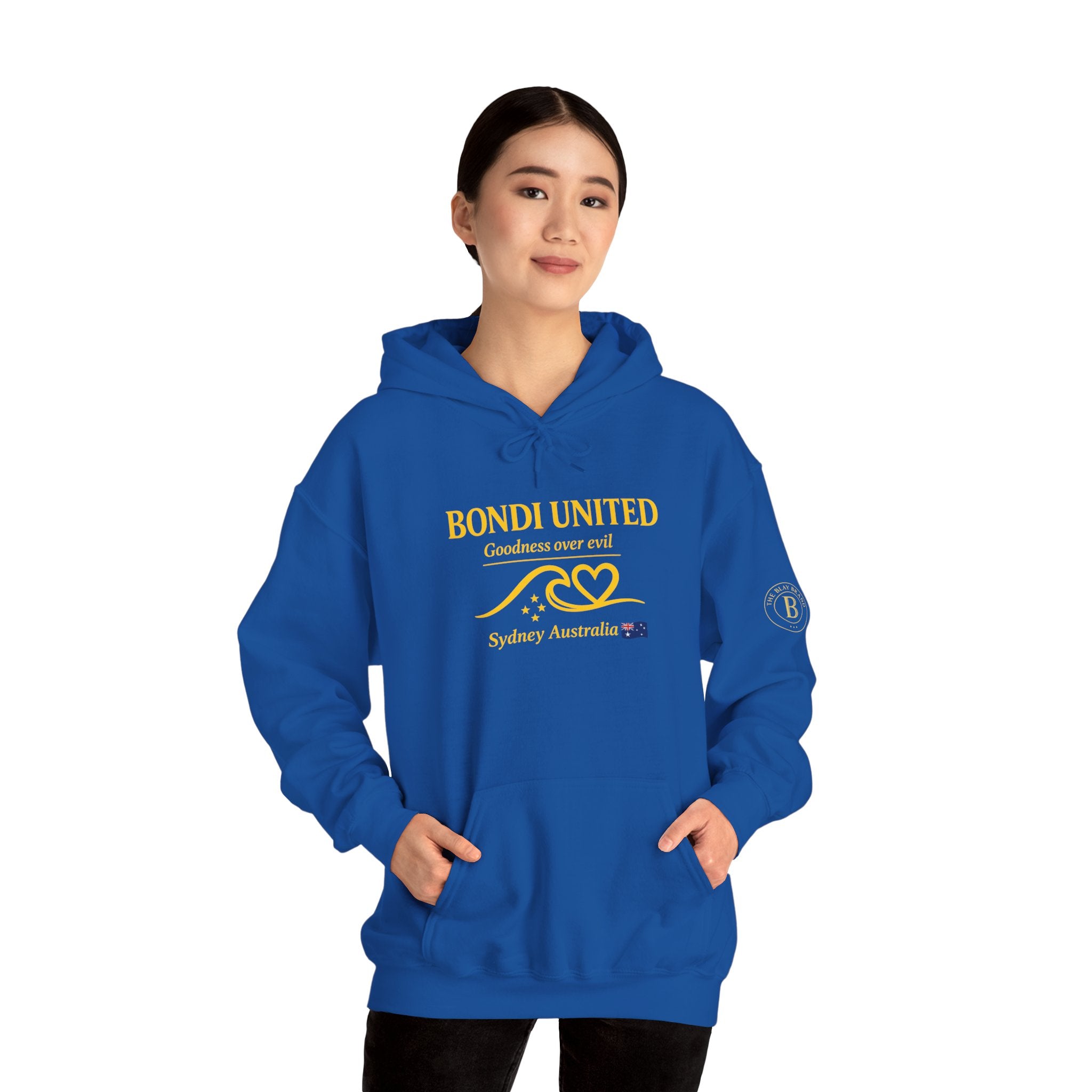 Bondi United Wave Hoodie — 'Bondi United' Surf & Beach Crew Hooded Sweatshirt