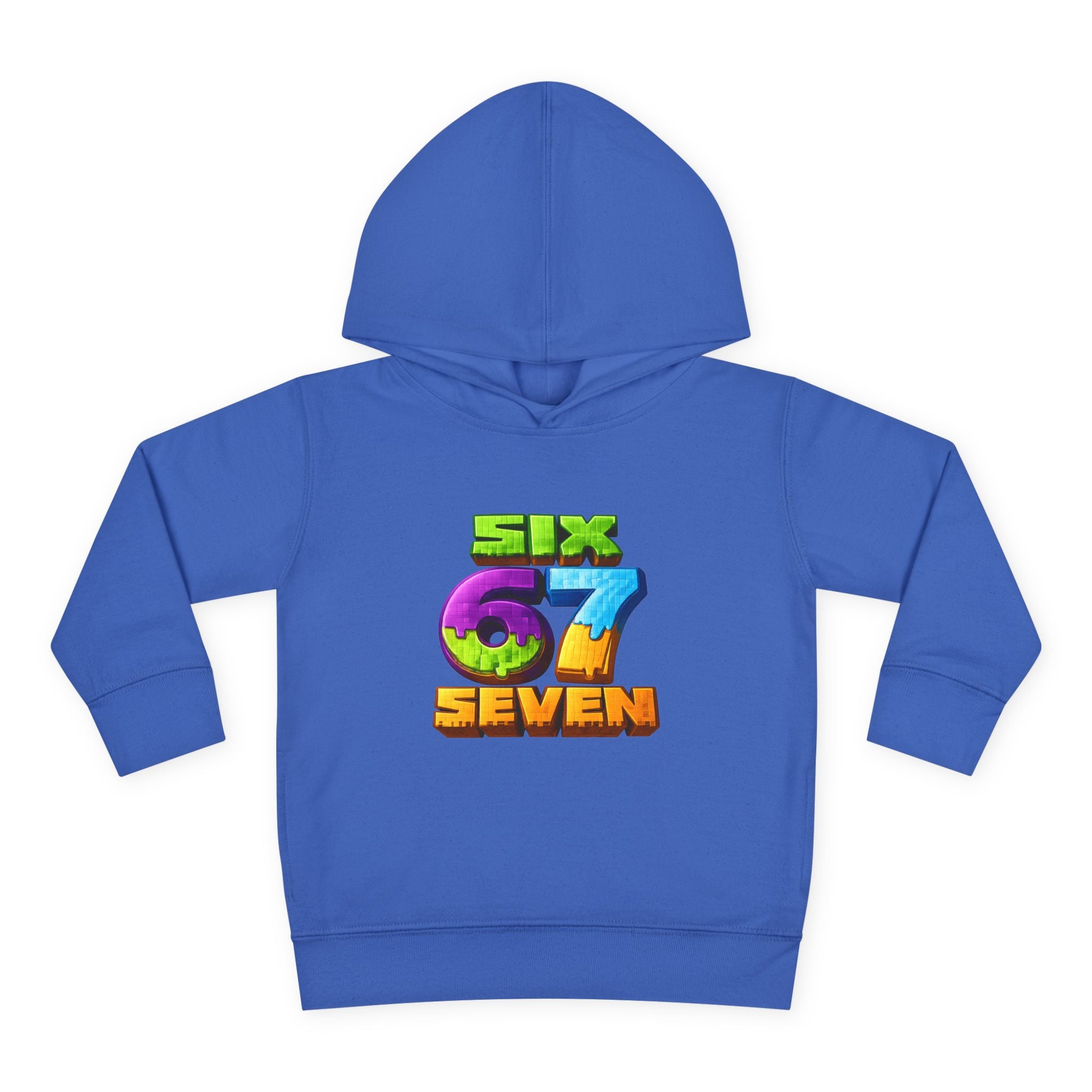 Toddler Hoodie — Colorful "Six 7 Seven" Gaming Style Pullover