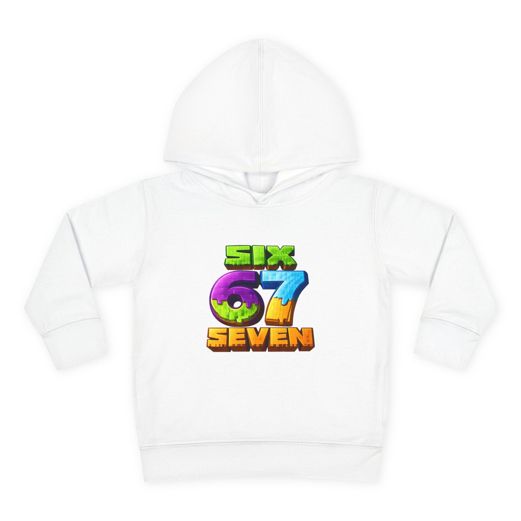 Toddler Hoodie — Colorful "Six 7 Seven" Gaming Style Pullover