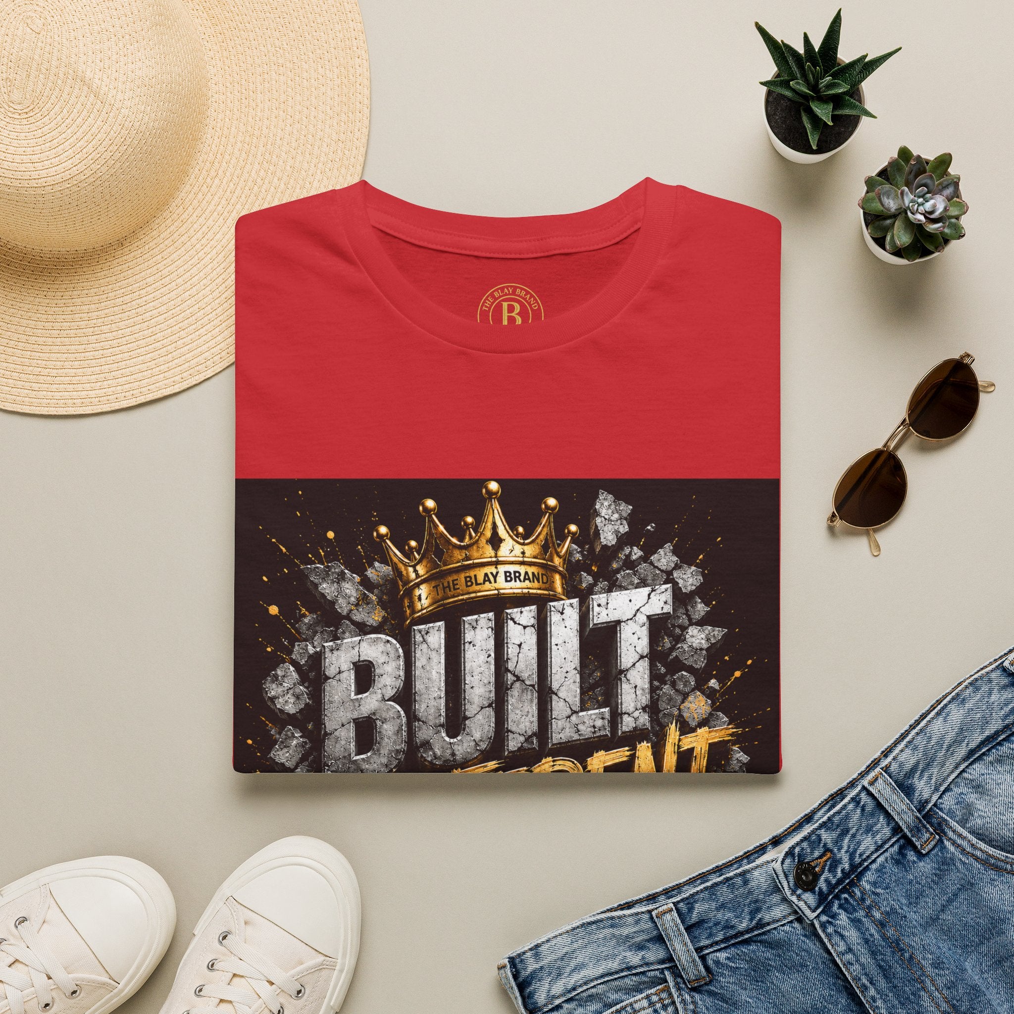 Built Different Tee — Crown Graphic Motivational T‑Shirt