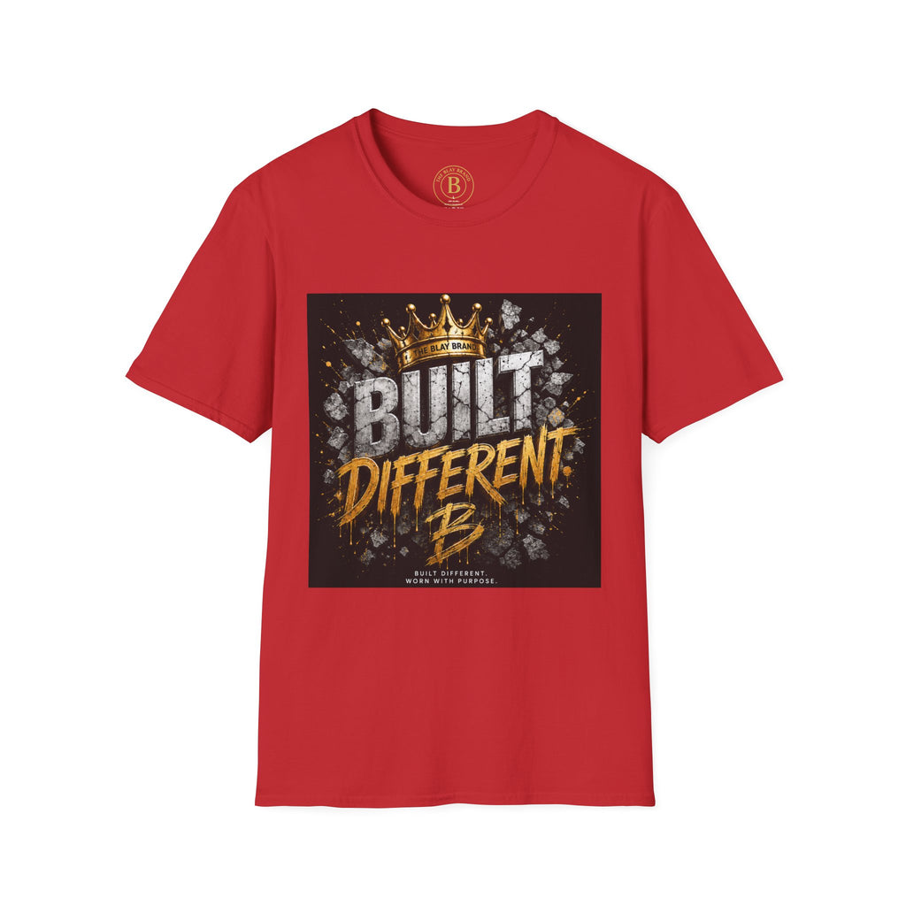 Built Different Tee — Crown Graphic Motivational T‑Shirt