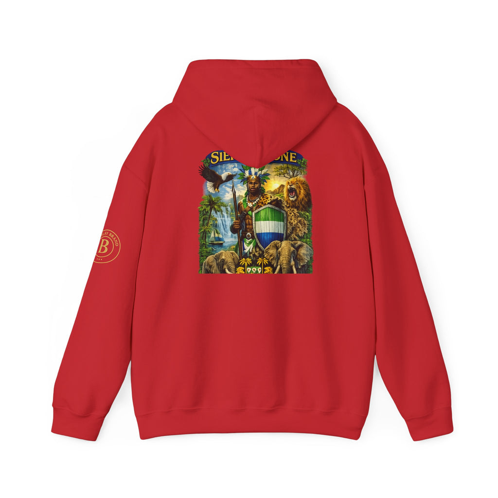 Spirit of Sierra Leone Hoodie — African Warrior & National Symbols Sweatshirt