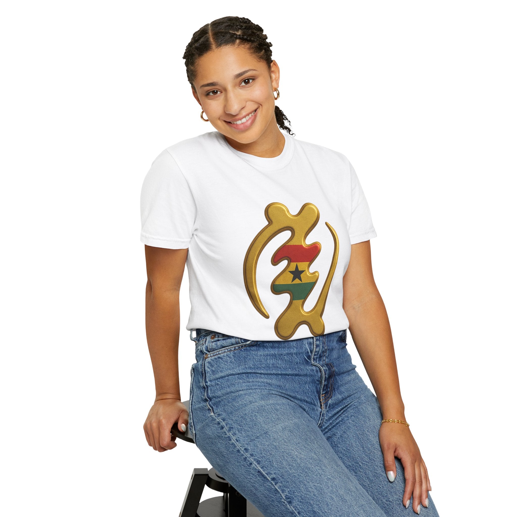 Ghana Flag Emblem T-Shirt — African Pride Graphic Tee