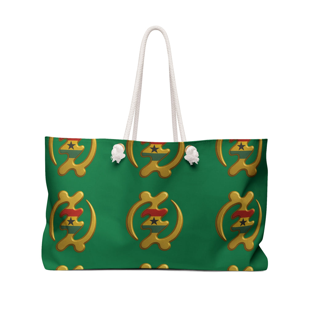 Weekender Bag — Gye Nyame Ghana Flag Design (Spirit of the Land)