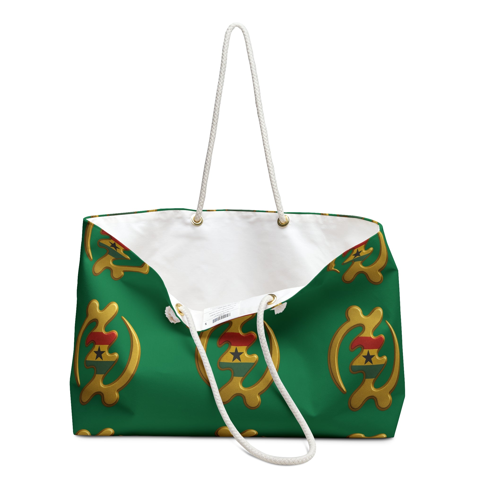 Weekender Bag — Gye Nyame Ghana Flag Design (Spirit of the Land)