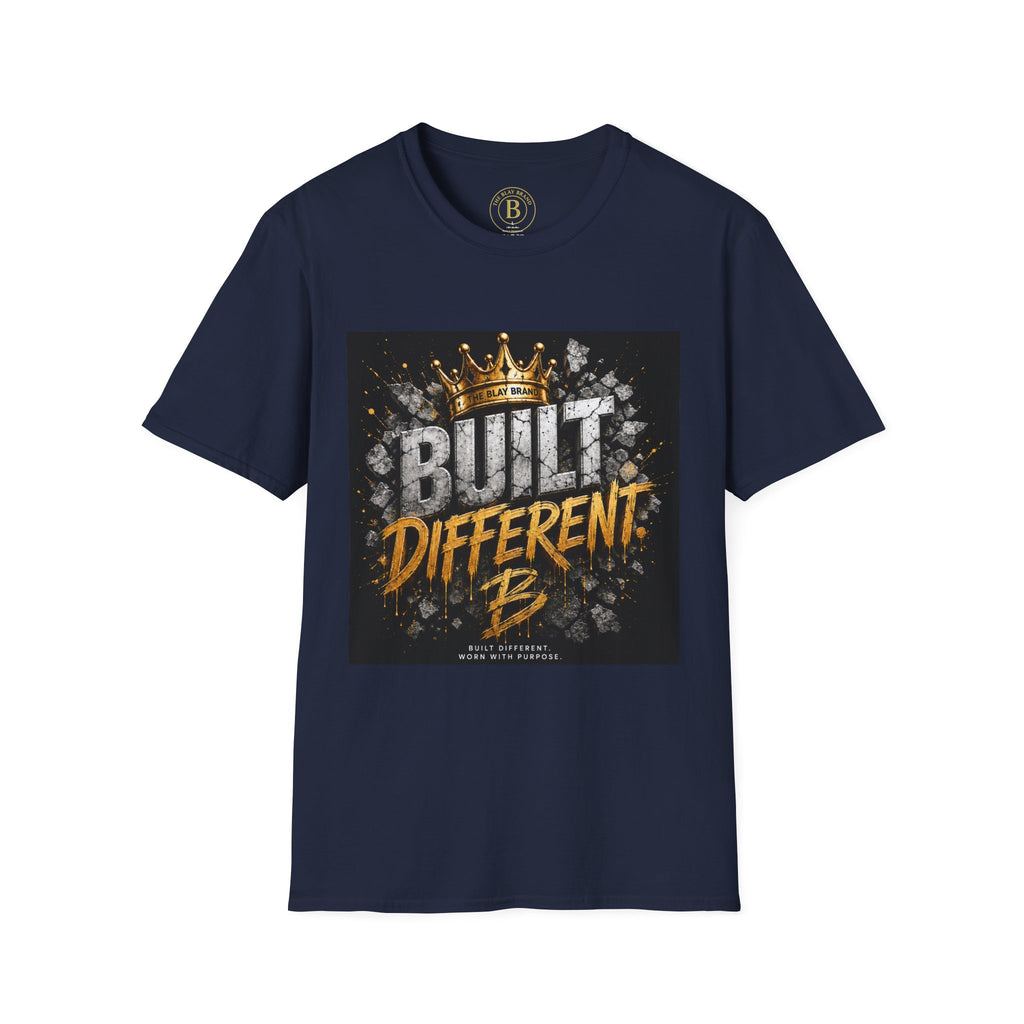 Built Different Tee — Crown Graphic Motivational T‑Shirt