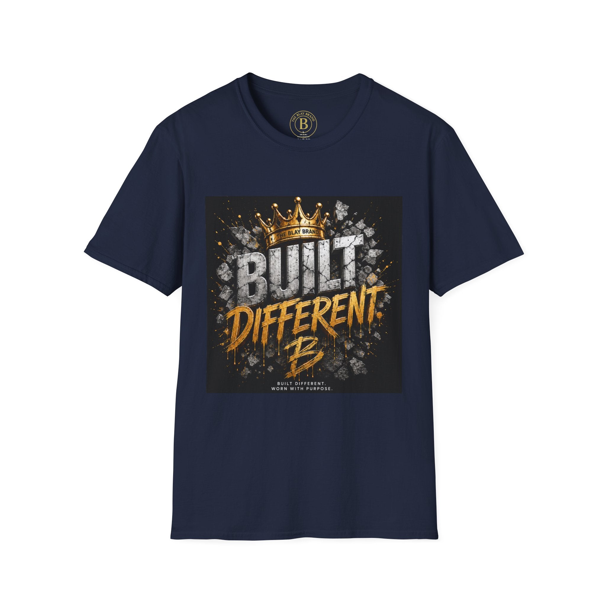 Built Different Tee — Crown Graphic Motivational T‑Shirt