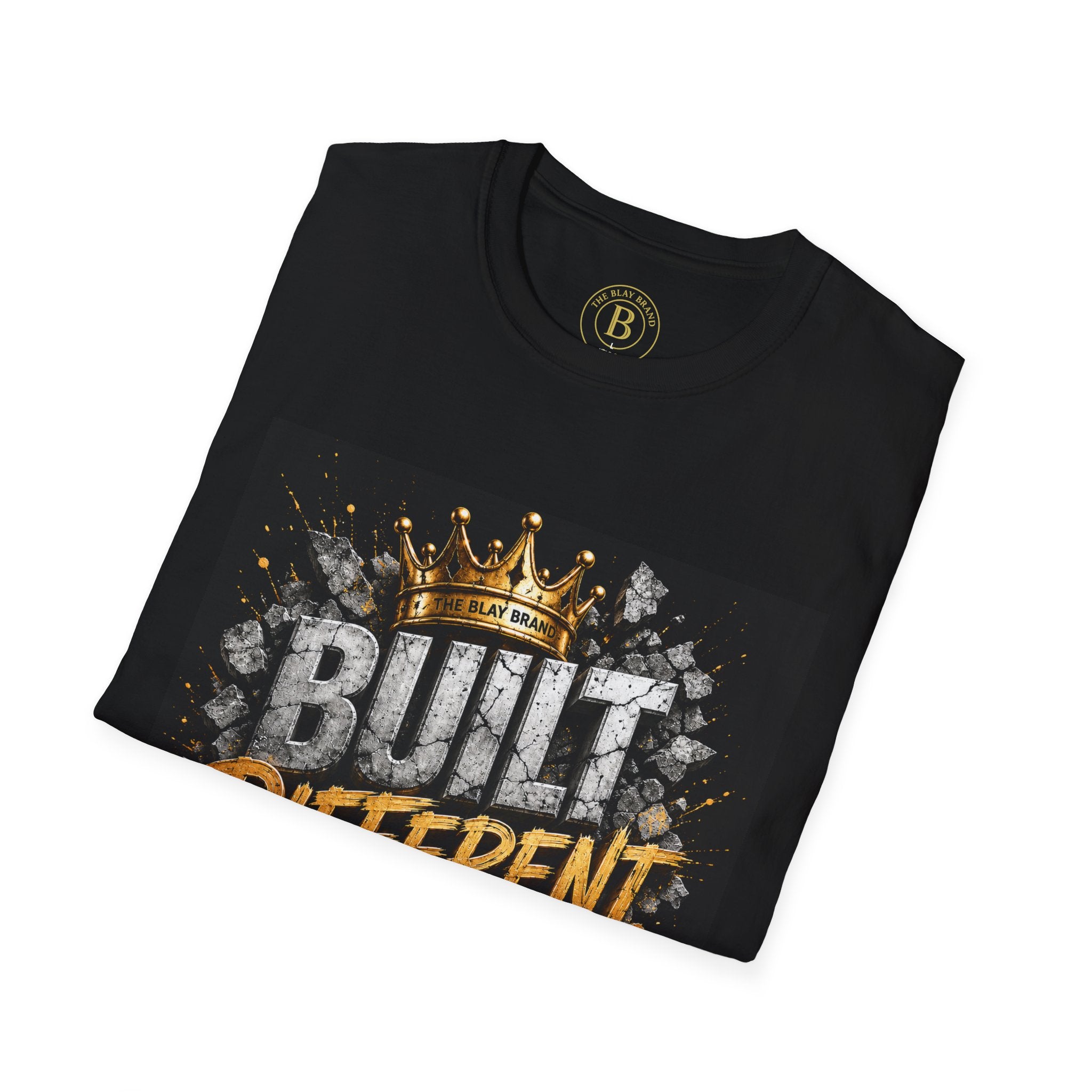 Built Different Tee — Crown Graphic Motivational T‑Shirt