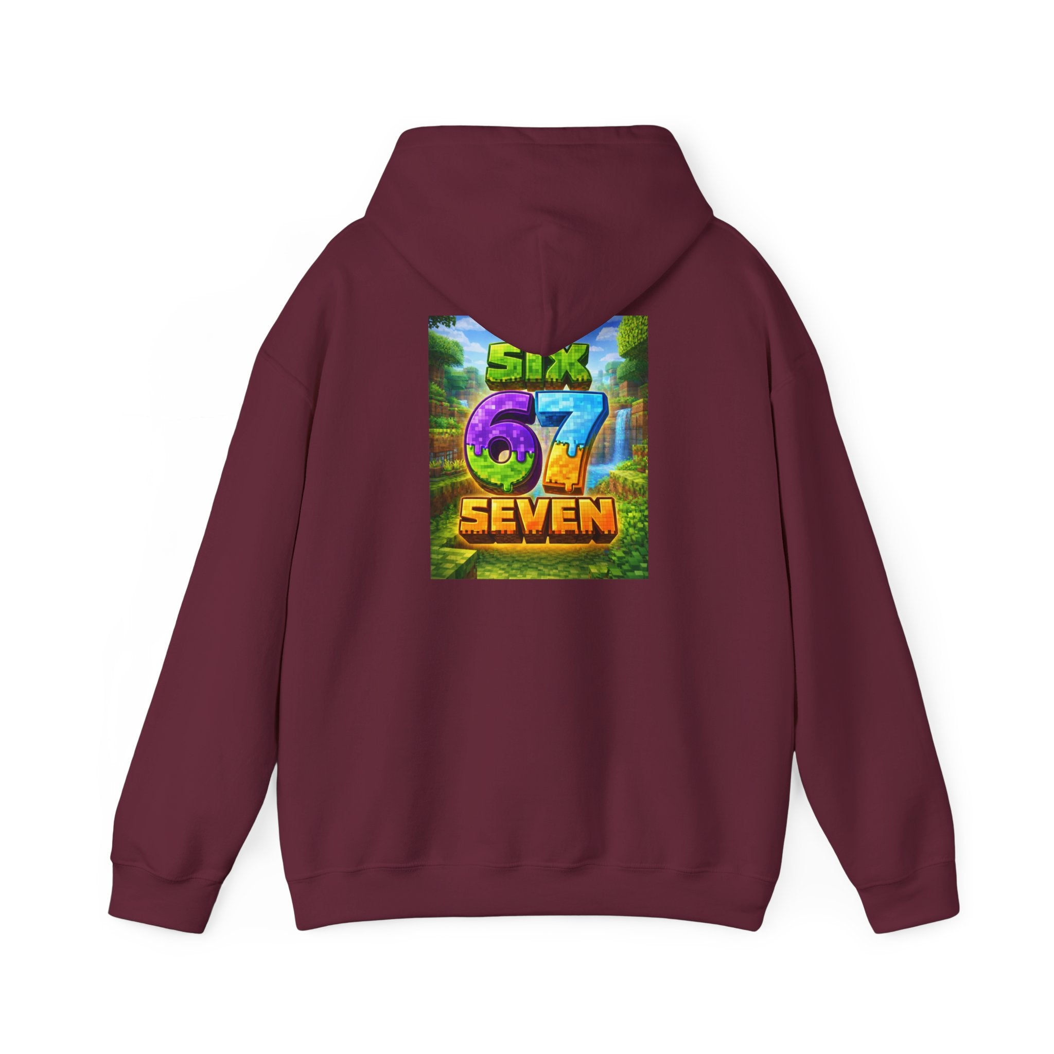 Hoodie — Colorful "Six 67 Seven" Graphic Hoodie (Gaming/Nature Vibe)