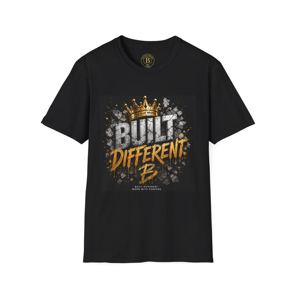 Built Different Tee — Crown Graphic Motivational T‑Shirt
