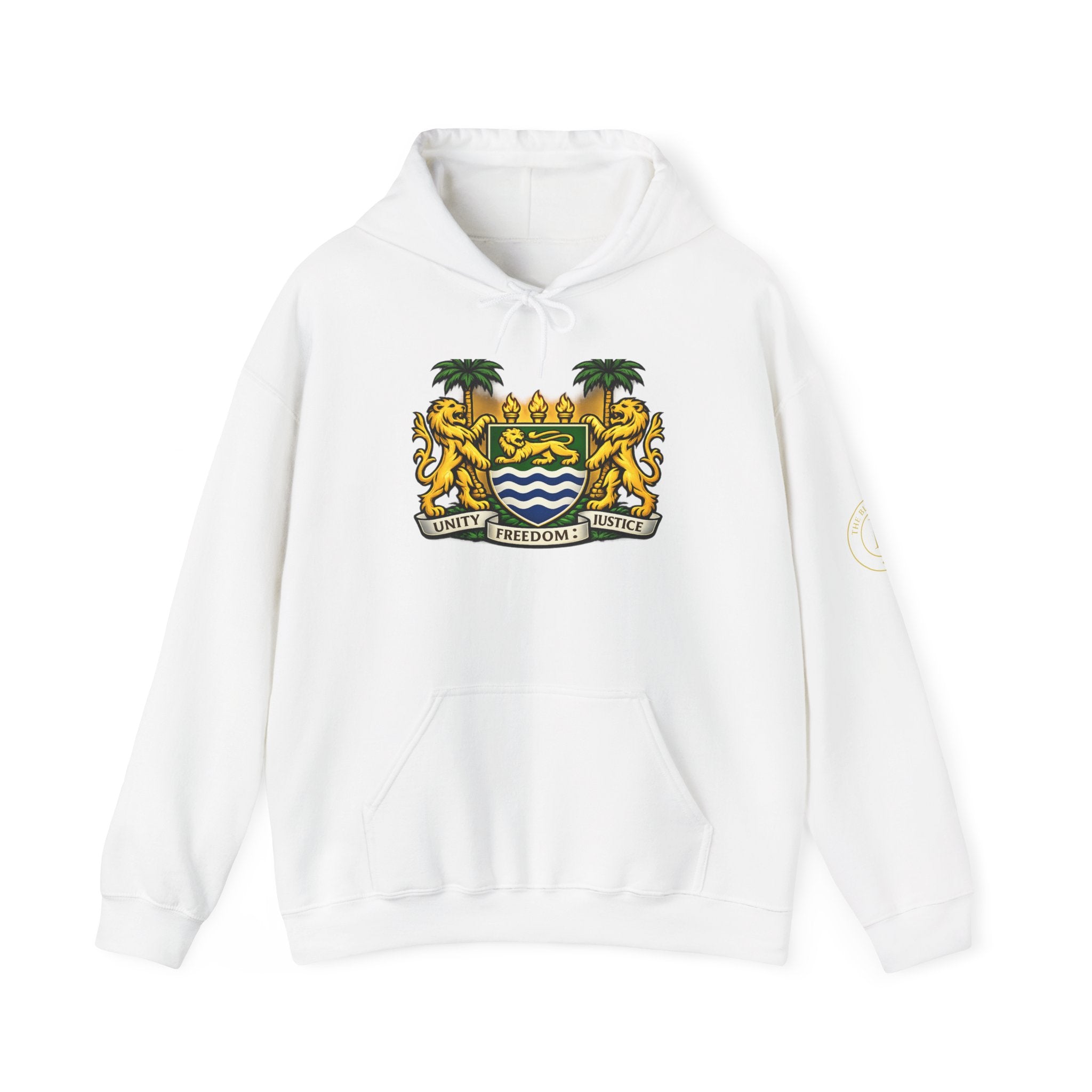 Spirit of Sierra Leone Hoodie — African Warrior & National Symbols Sweatshirt